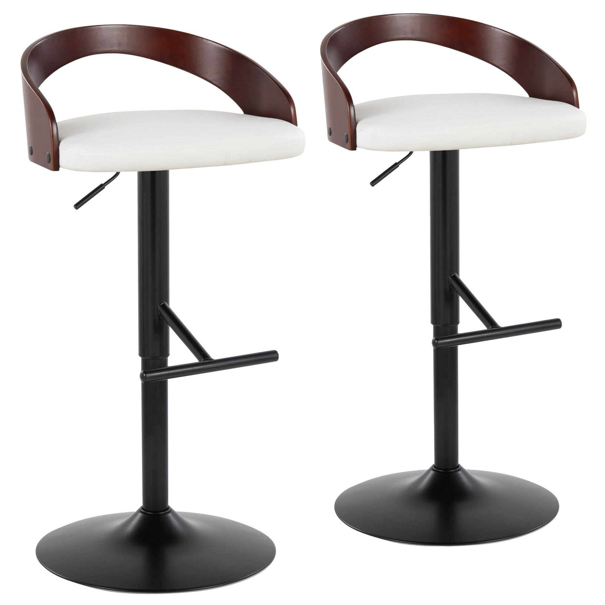 Grotto-Black-Metal-White-Faux-Leather-Adjustable-Barstool-Set-of-2-2