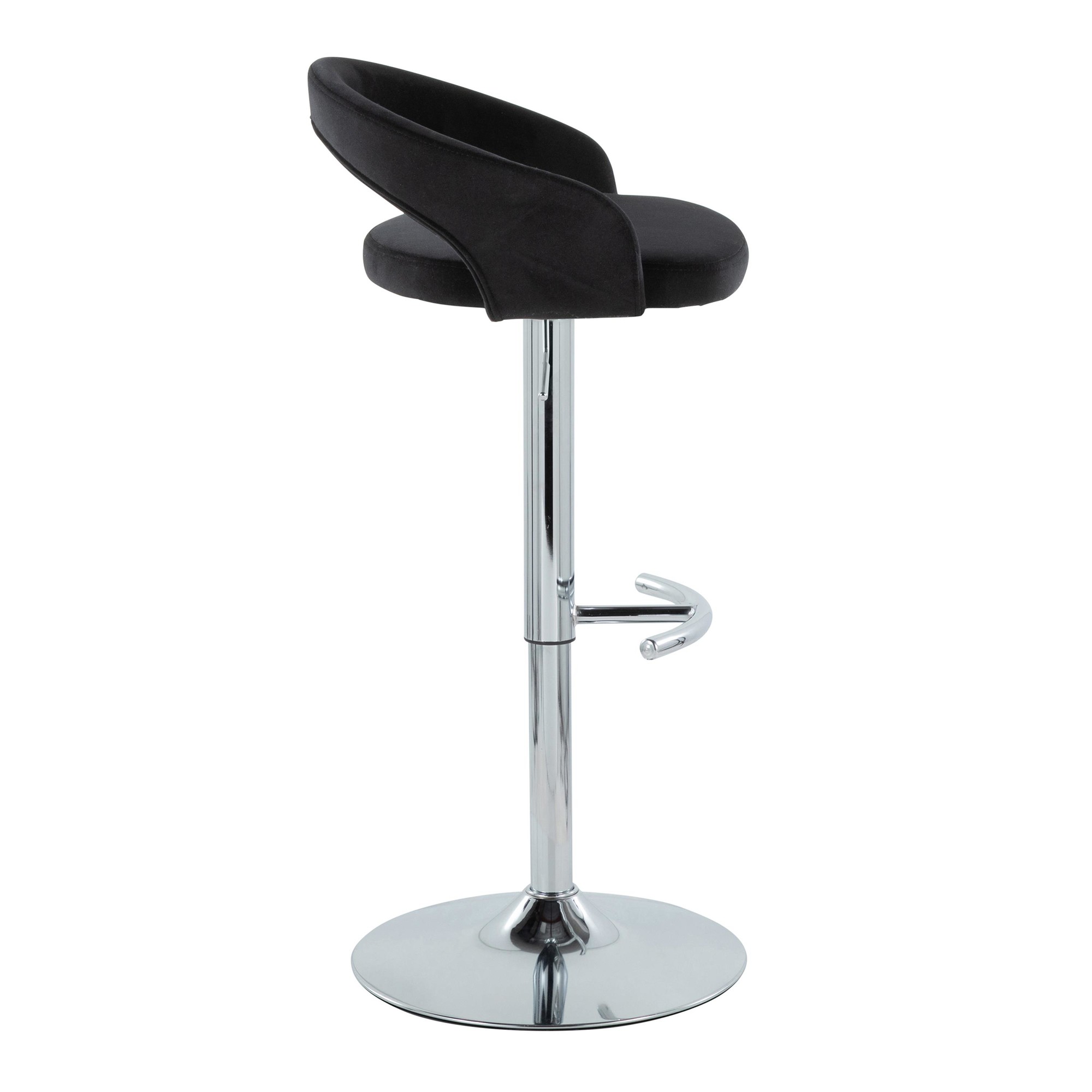 Grotto-Black-Velvet-Chrome-Contemporary-Adjustable-Barstools-Set-of-2-4