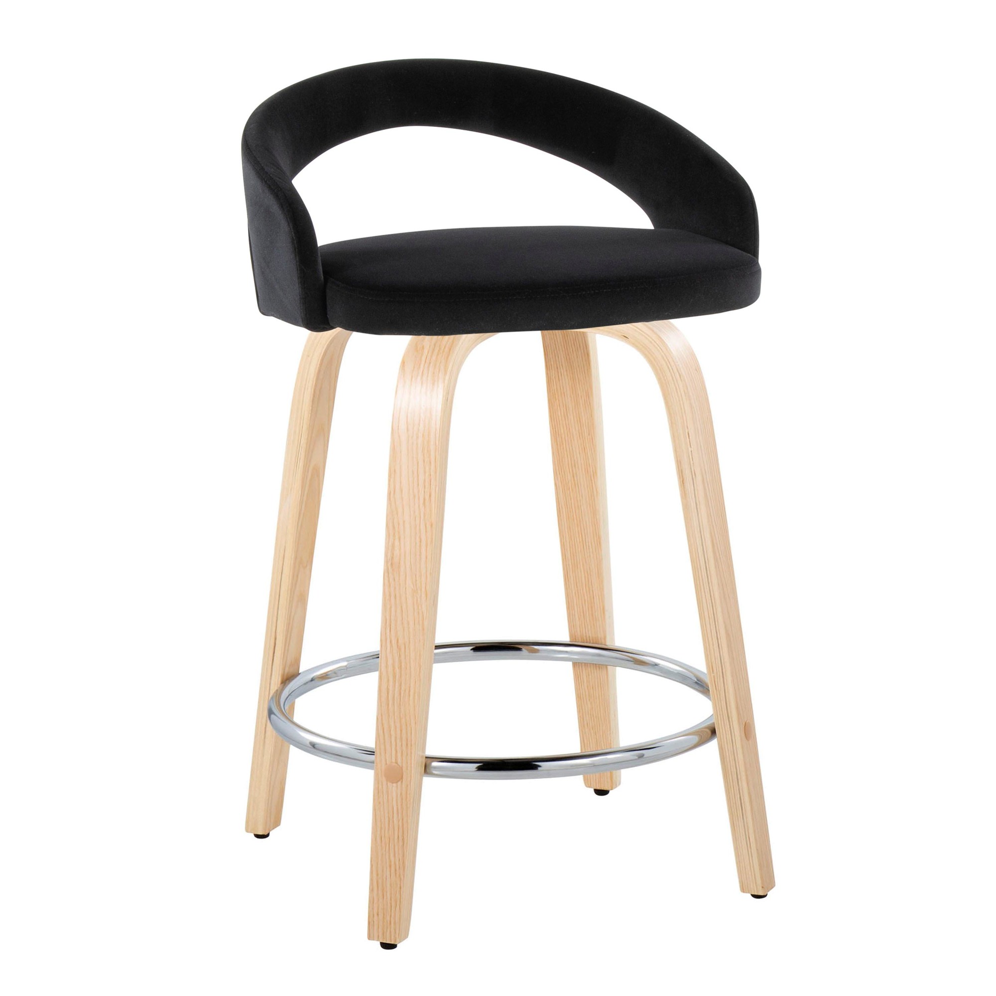 Grotto-Black-Velvet-Contemporary-Counter-Stools-Set-of-2-3