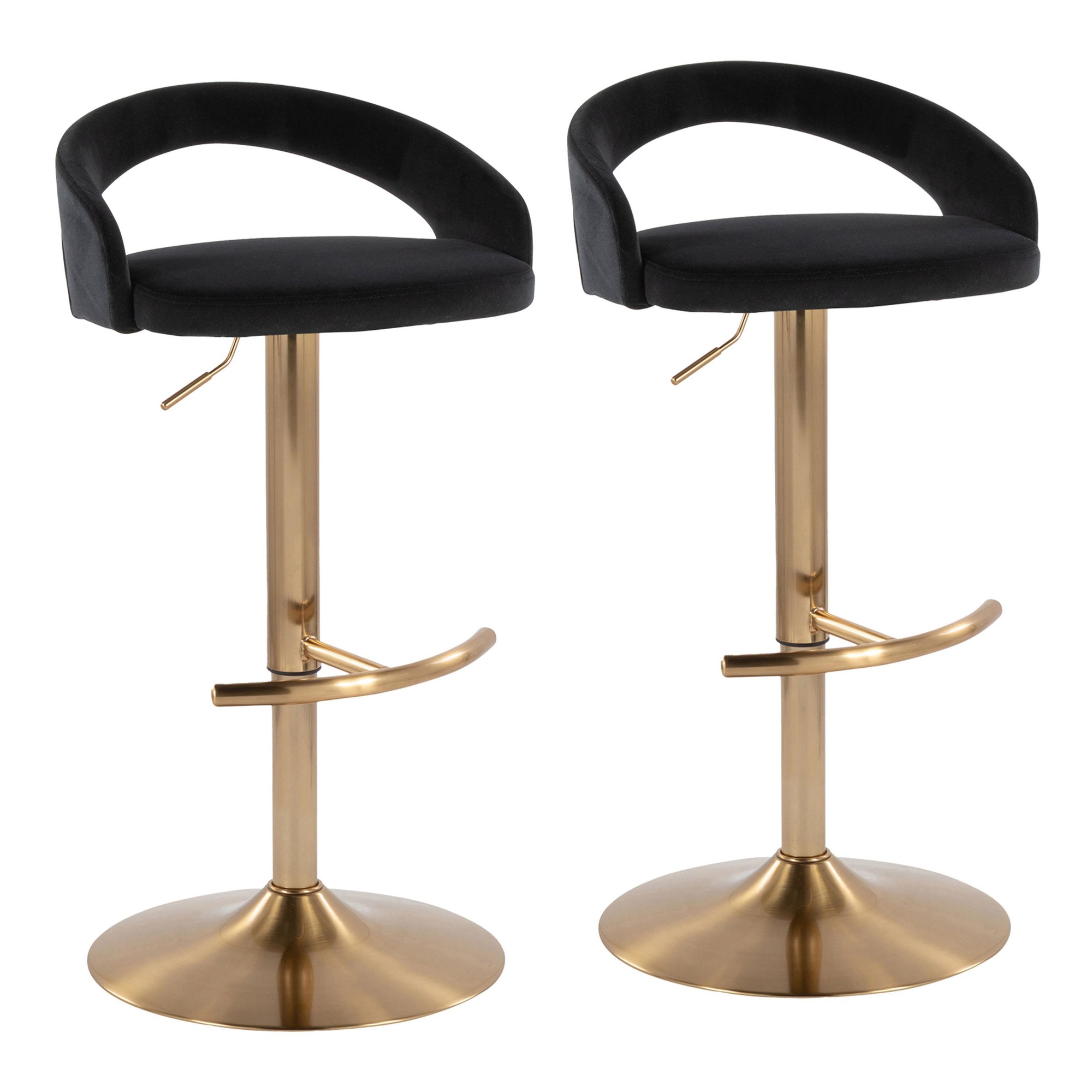 Grotto-Black-Velvet-Gold-Contemporary-Adjustable-Barstools-Set-of-2-2