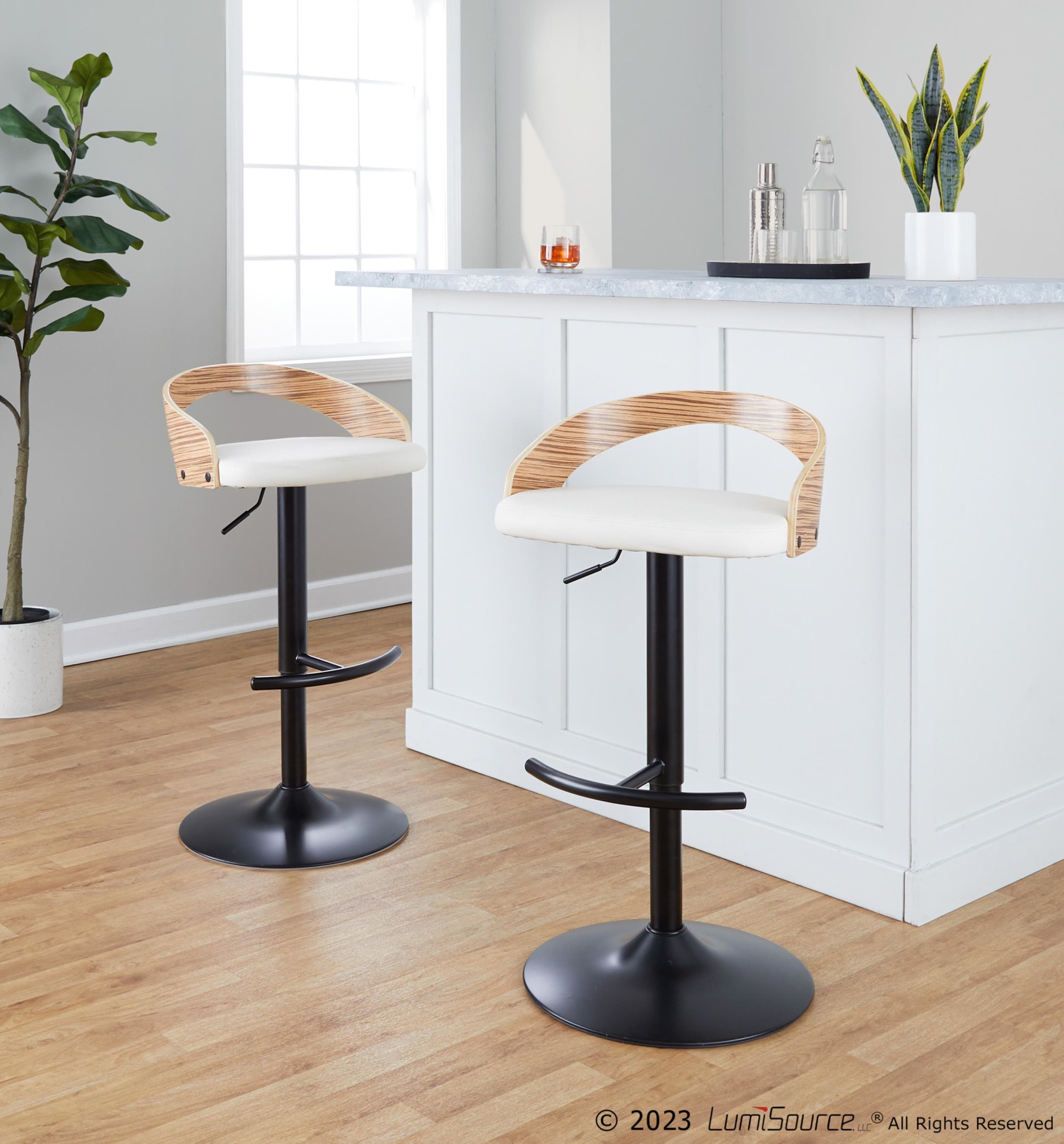 Grotto-Black-Zebra-and-White-Adjustable-Contemporary-Barstools-Set-of-2