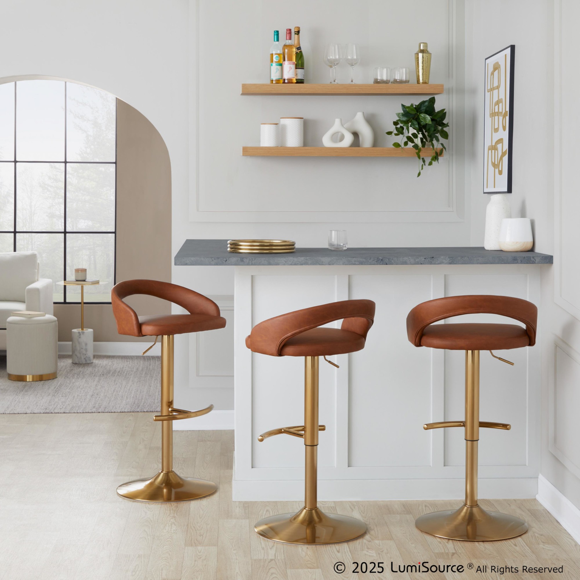 Grotto-Camel-Faux-Leather-Gold-Contemporary-Adjustable-Barstools-Set-of-2-1