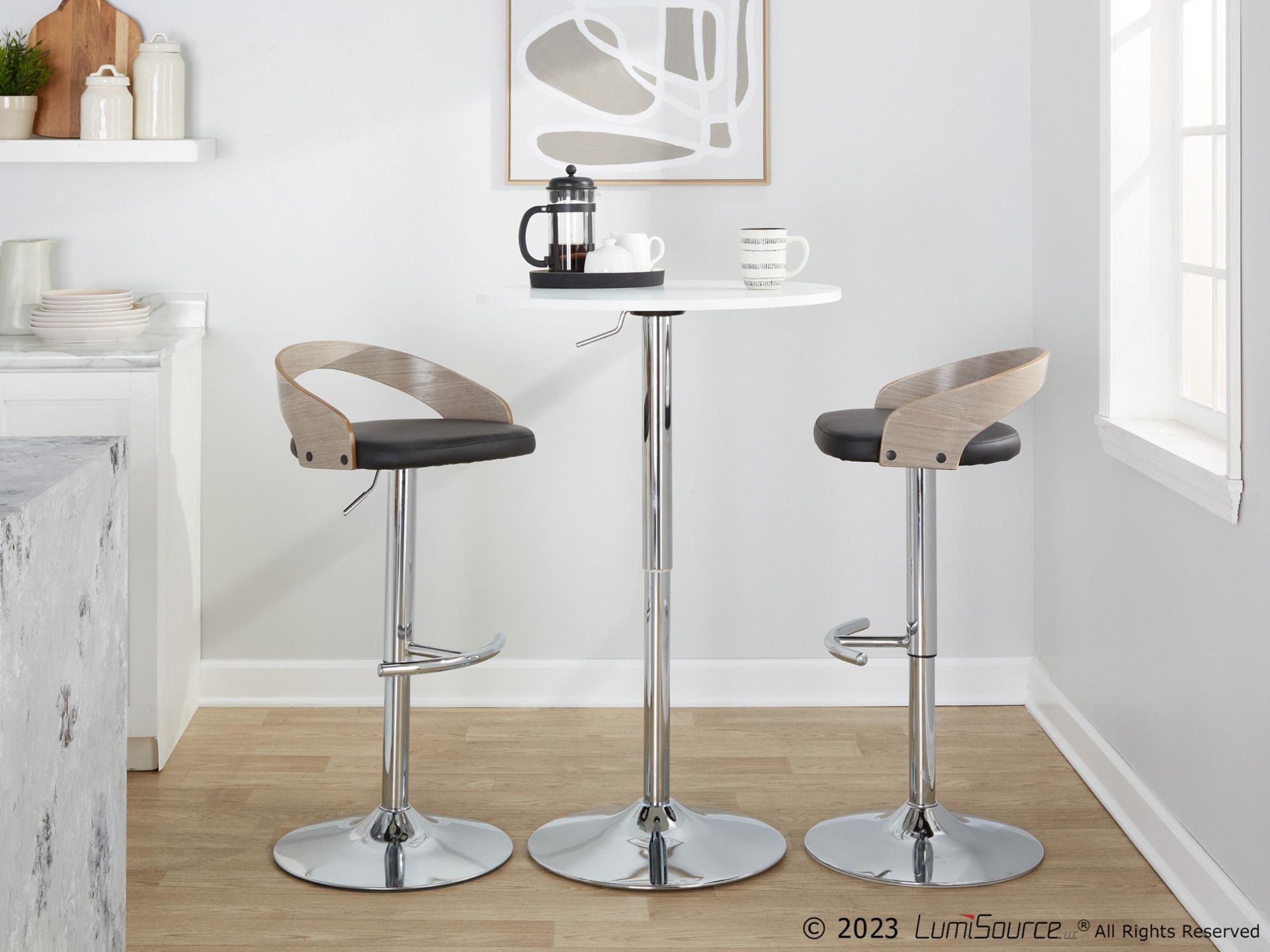 Grotto-Chrome-Black-Faux-Leather-Adjustable-Swivel-Barstool-Set-of-2-2