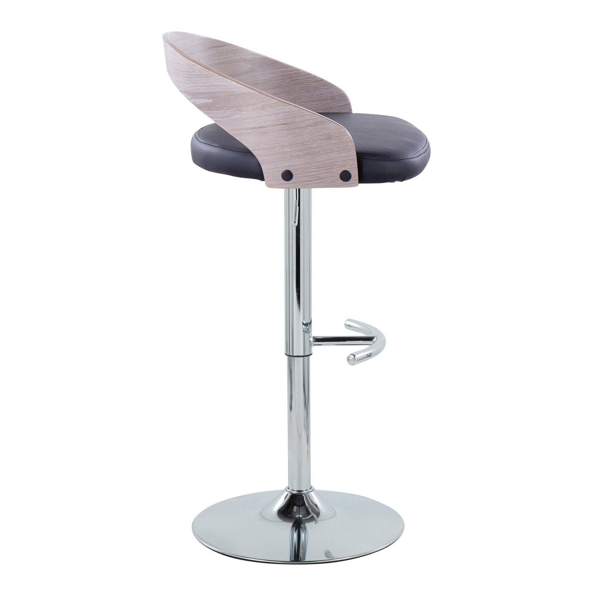 Grotto-Chrome-Black-Faux-Leather-Adjustable-Swivel-Barstool-Set-of-2-6