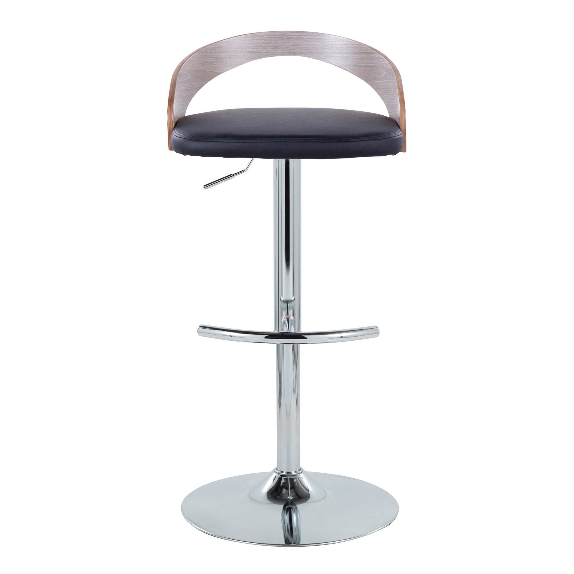 Grotto-Chrome-Black-Faux-Leather-Adjustable-Swivel-Barstool-Set-of-2-9