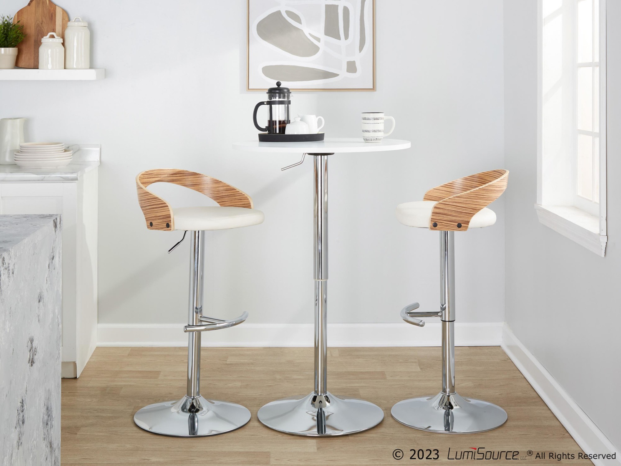 Grotto-Chrome-Zebra-Wood-White-Faux-Leather-Swivel-Barstools-Set-of-2-3