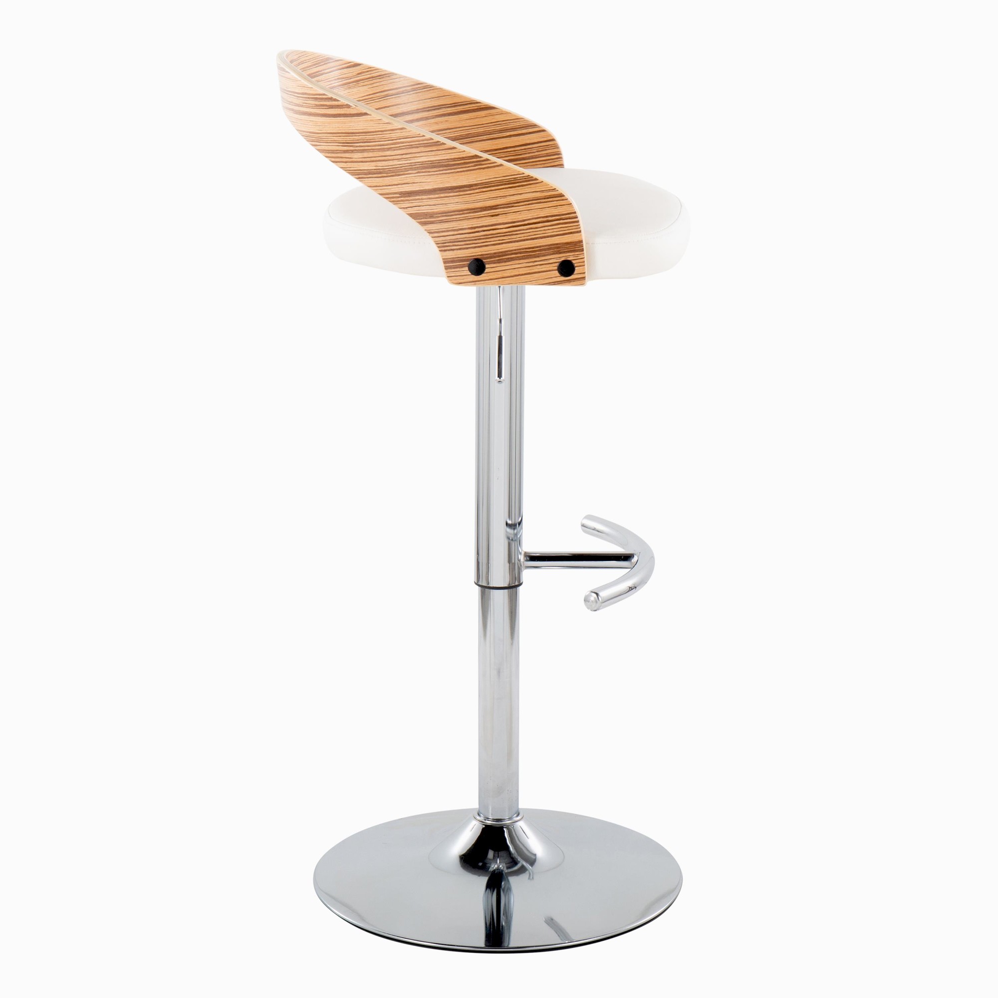 Grotto-Chrome-Zebra-Wood-White-Faux-Leather-Swivel-Barstools-Set-of-2-6