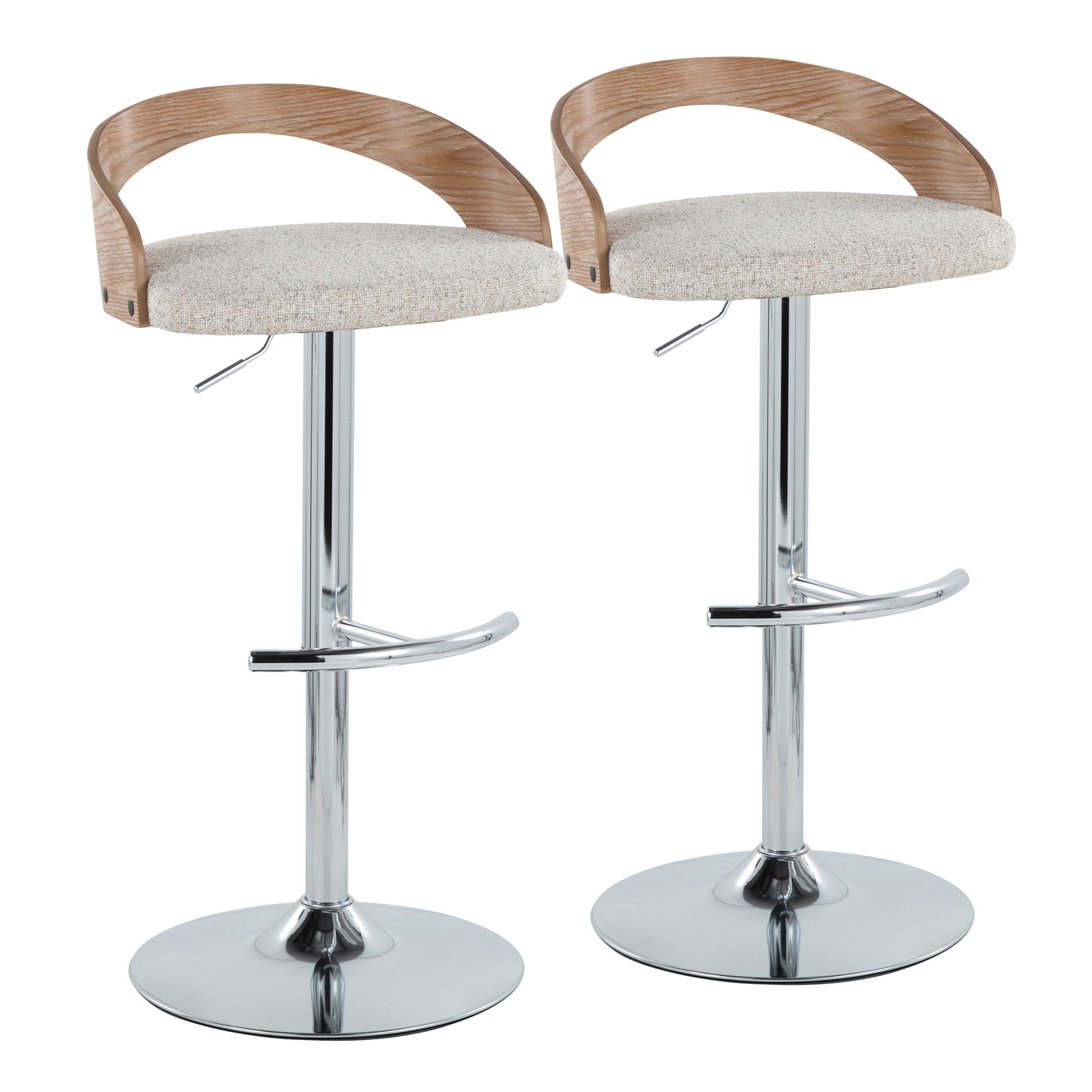 Grotto-Chrome-and-Oat-Fabric-Swivel-Barstools-Set-of-2-4