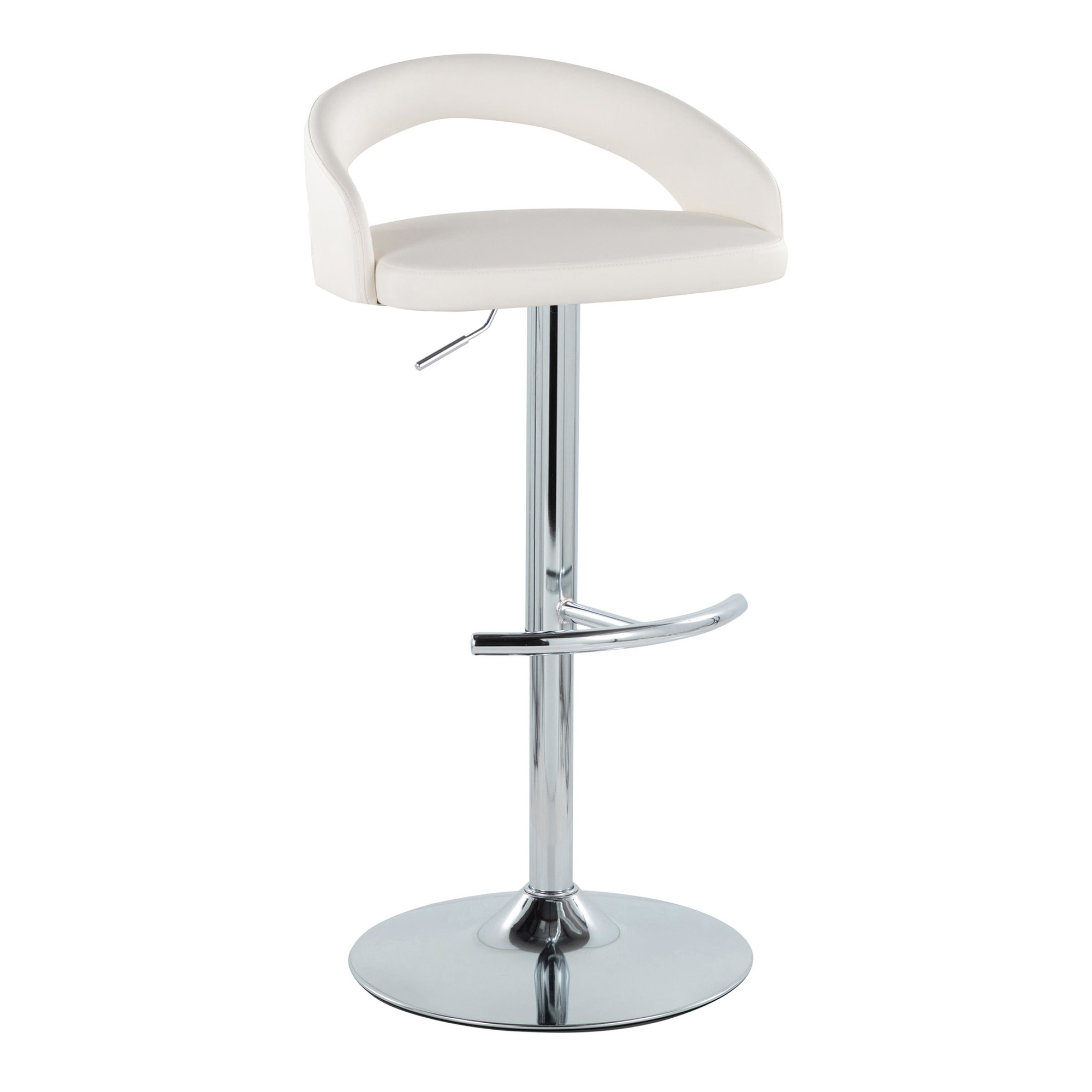 Grotto-Contemporary-Adjustable-Barstool-White-Faux-Leather-Chrome-Set-of-2-Set-of-2-3