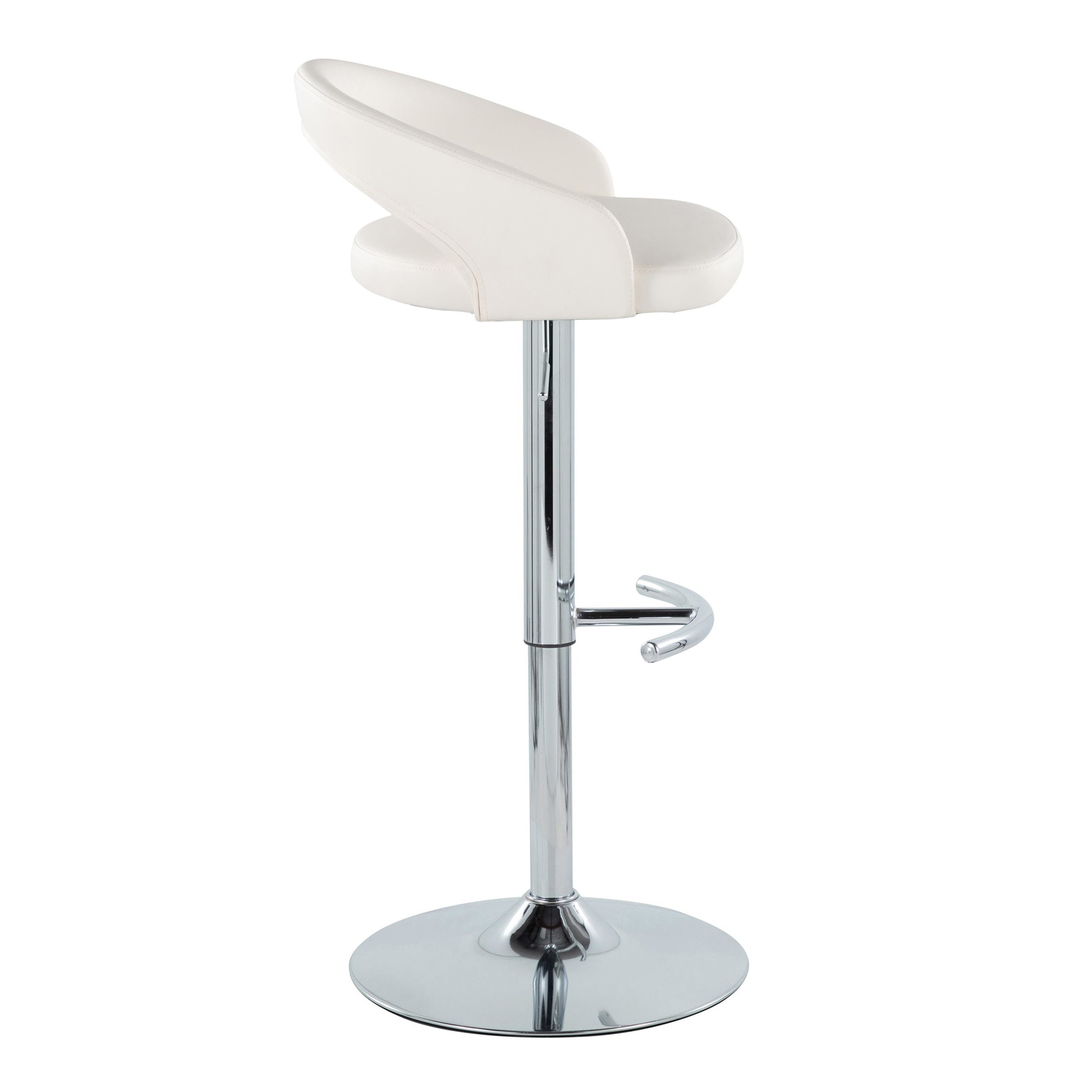 Grotto-Contemporary-Adjustable-Barstool-White-Faux-Leather-Chrome-Set-of-2-Set-of-2-4