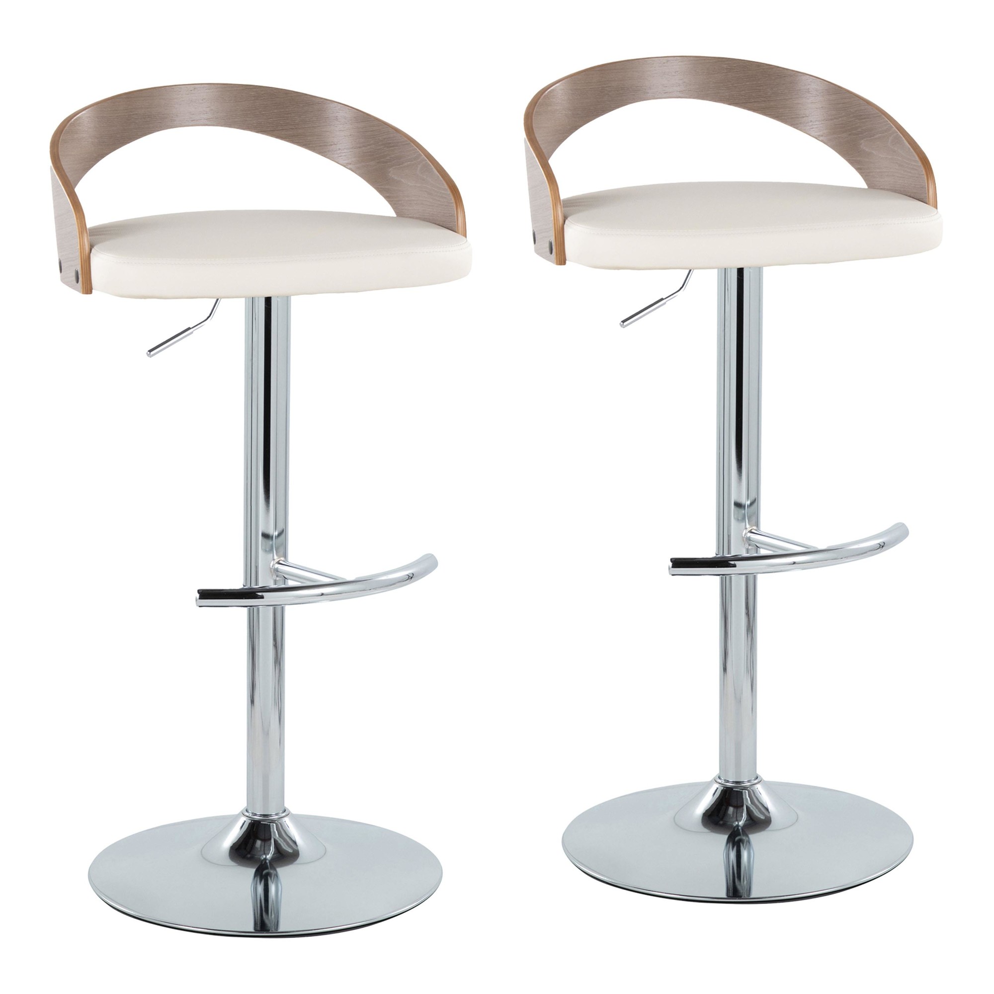 Grotto-Contemporary-Adjustable-Swivel-Barstool-WhiteGrey-Set-of-2-2