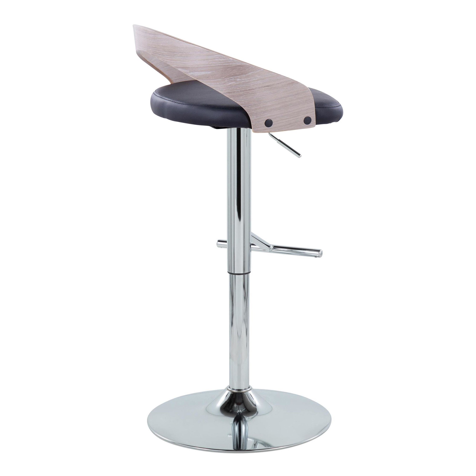 Grotto-Contemporary-Chrome-and-Black-Adjustable-Barstools-Set-of-2-4