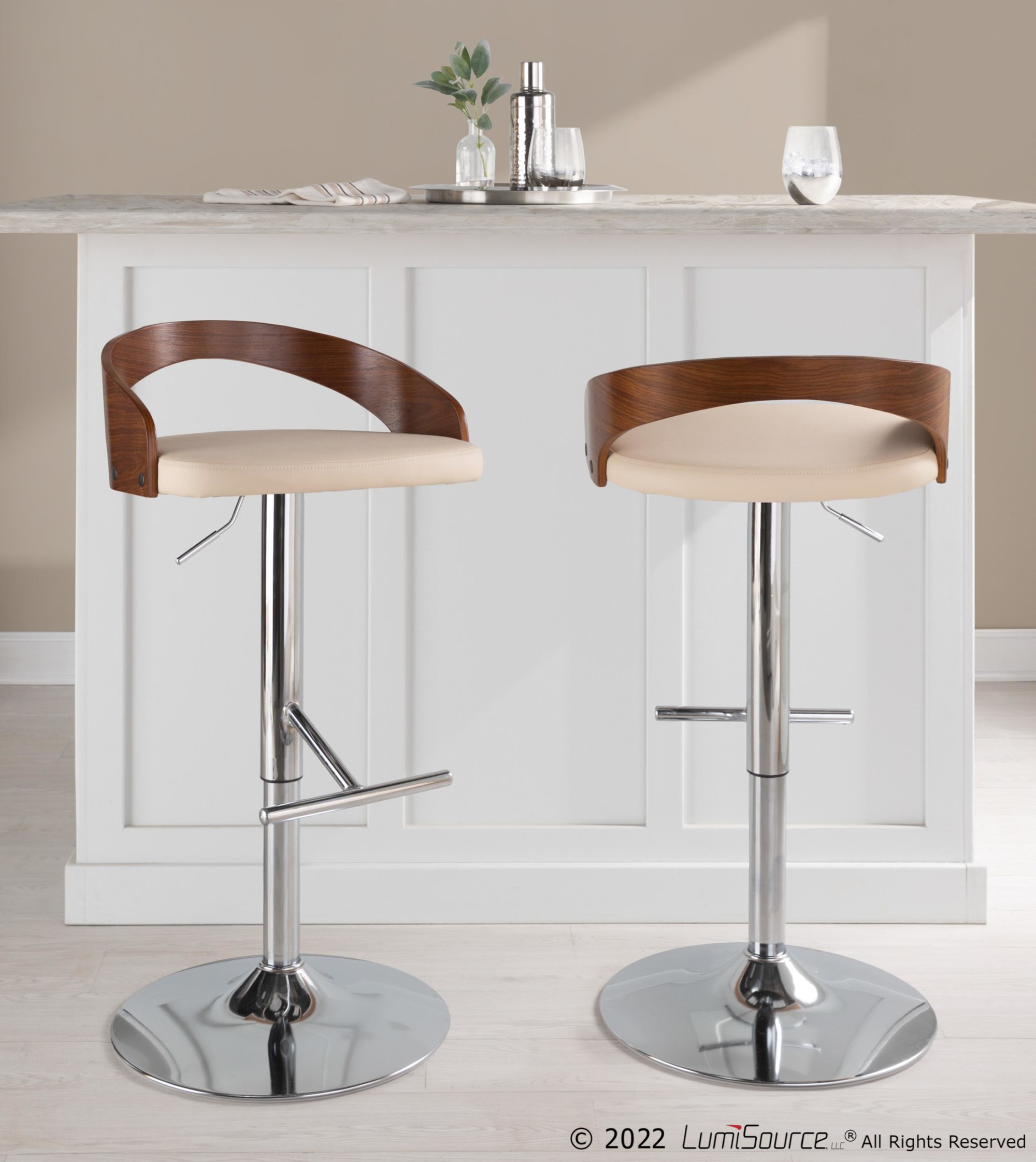 Grotto-Cream-Faux-Leather-Mid-Century-Modern-Adjustable-Barstool-Set-of-2