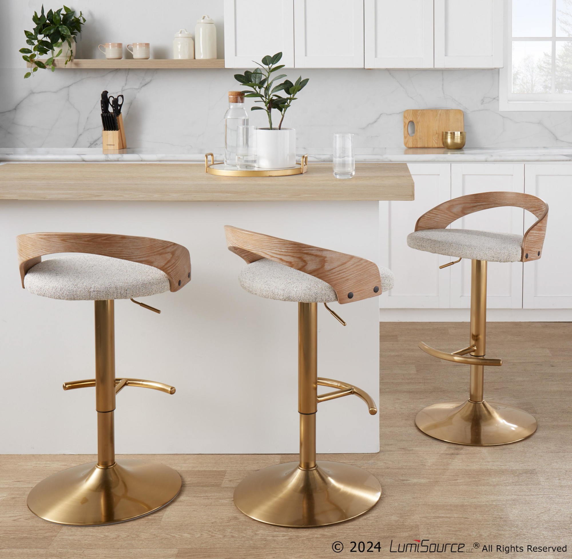 Grotto-Gold-Adjustable-Oat-Fabric-Swivel-Barstools-Set-of-2-2