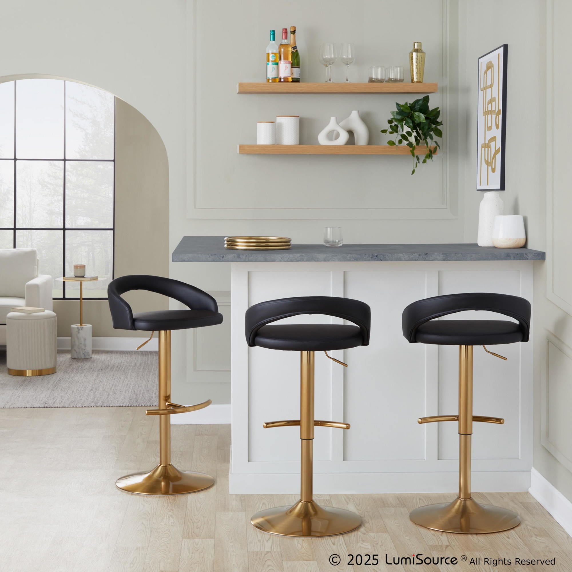 Grotto-Gold-and-Black-Adjustable-Contemporary-Barstools-Set-of-2-1