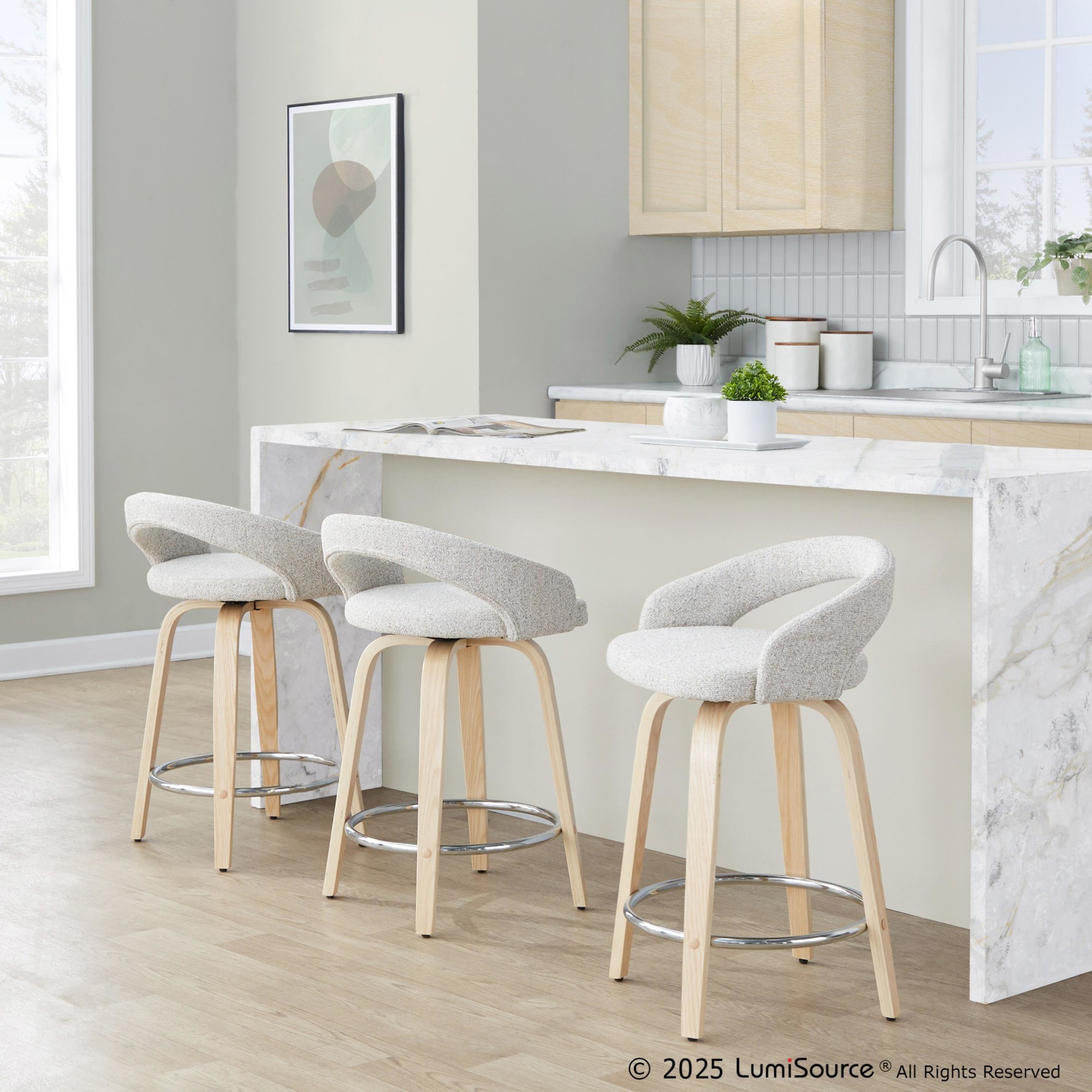 Grotto-Oat-Noise-Fabric-Contemporary-Swivel-Counter-Stools-Set-of-2