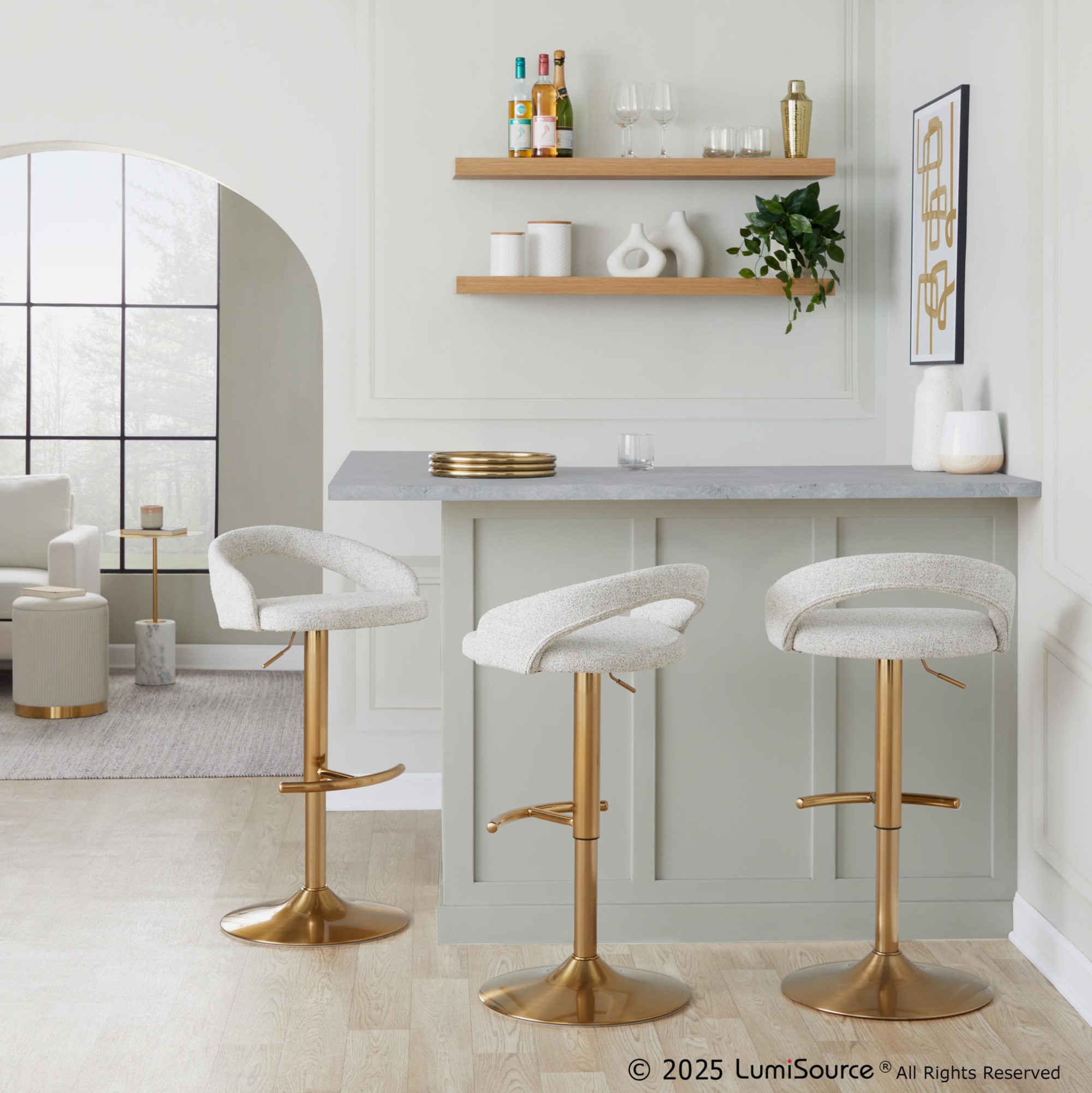 Grotto-Oat-Noise-Fabric-Gold-Contemporary-Adjustable-Barstools-Set-of-2