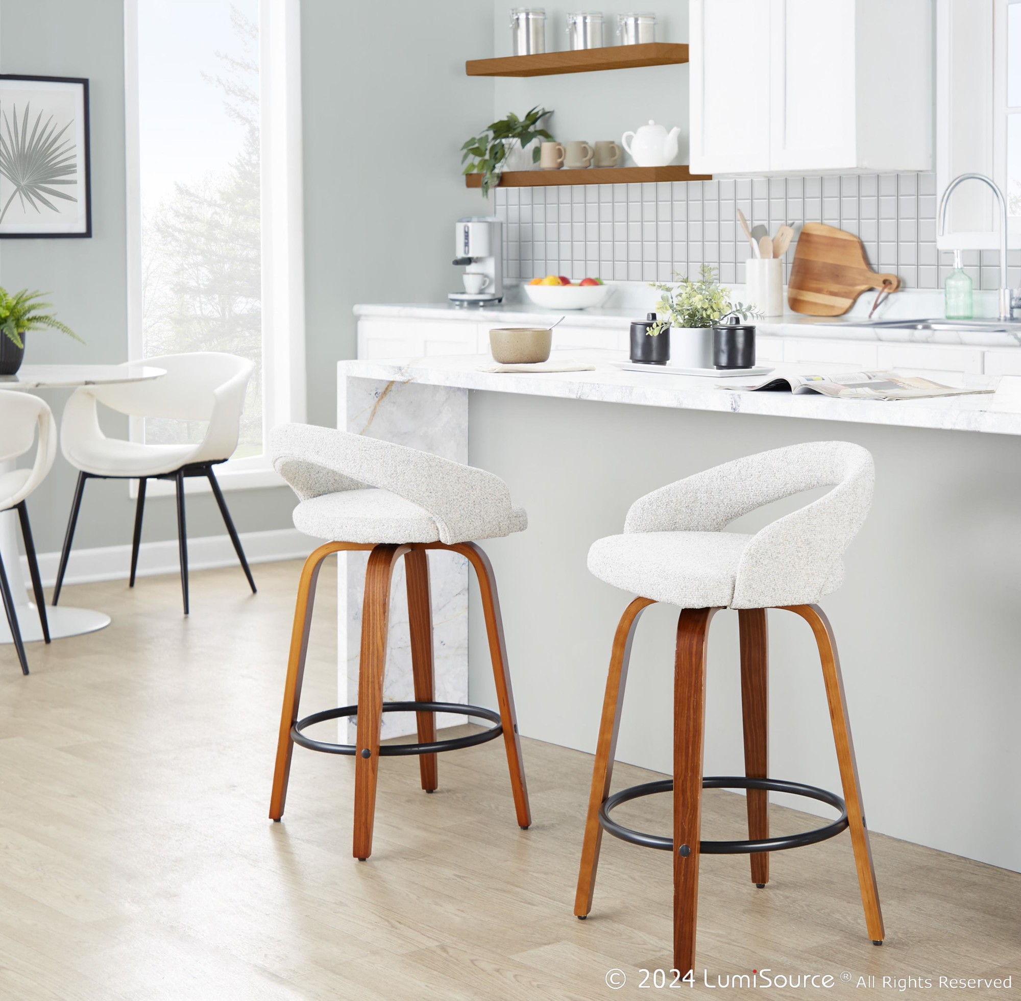 Grotto-Oat-Noise-Fabric-Walnut-Contemporary-Counter-Stools-Set-of-2