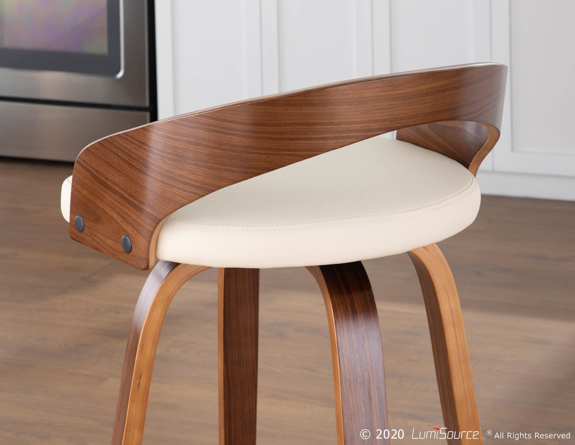 Grotto-Walnut-Cream-Swivel-Mid-Century-Modern-Barstools-Set-of-2-4
