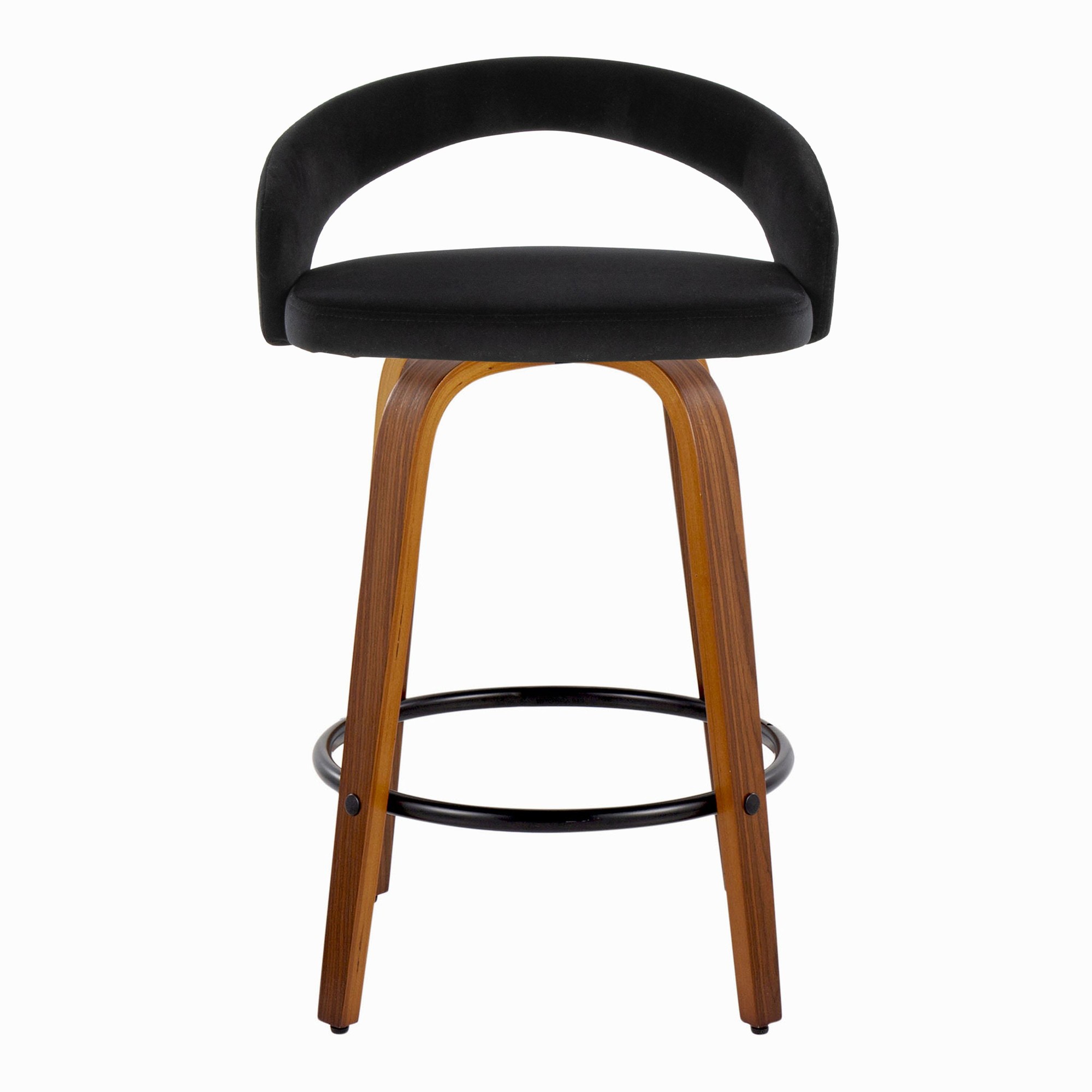 Grotto-Walnut-Wood-Black-Velvet-Contemporary-Counter-Stool-Set-of-2-7