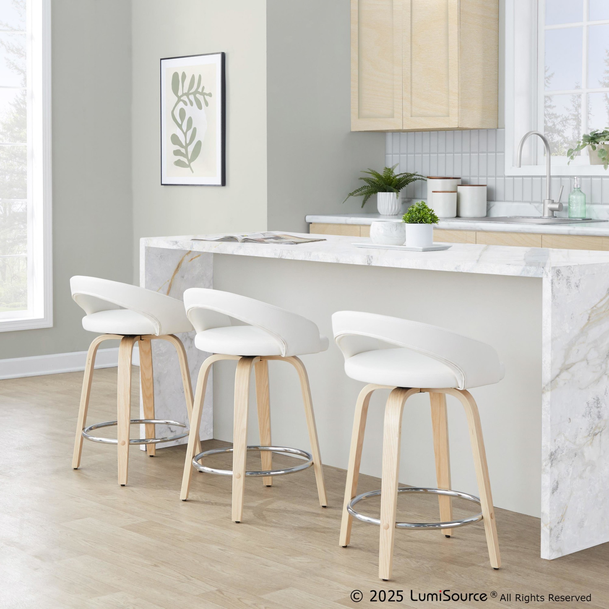 Grotto-White-Faux-Leather-24-Contemporary-Swivel-Stool-Set-of-2-1