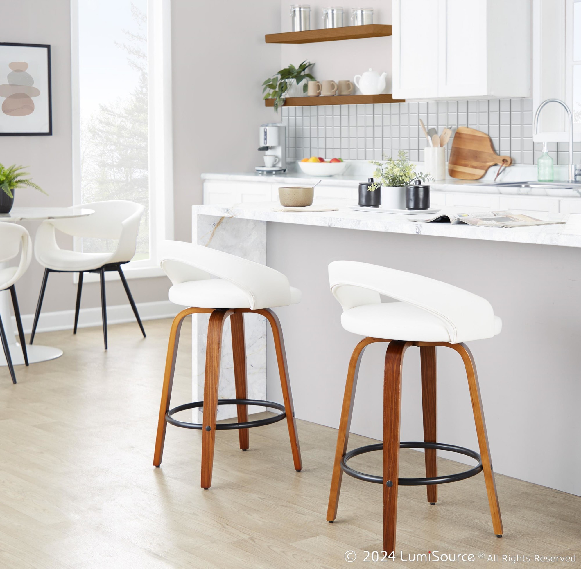 Grotto-White-Faux-Leather-Walnut-26-Inch-Contemporary-Stools-Set-of-2-1