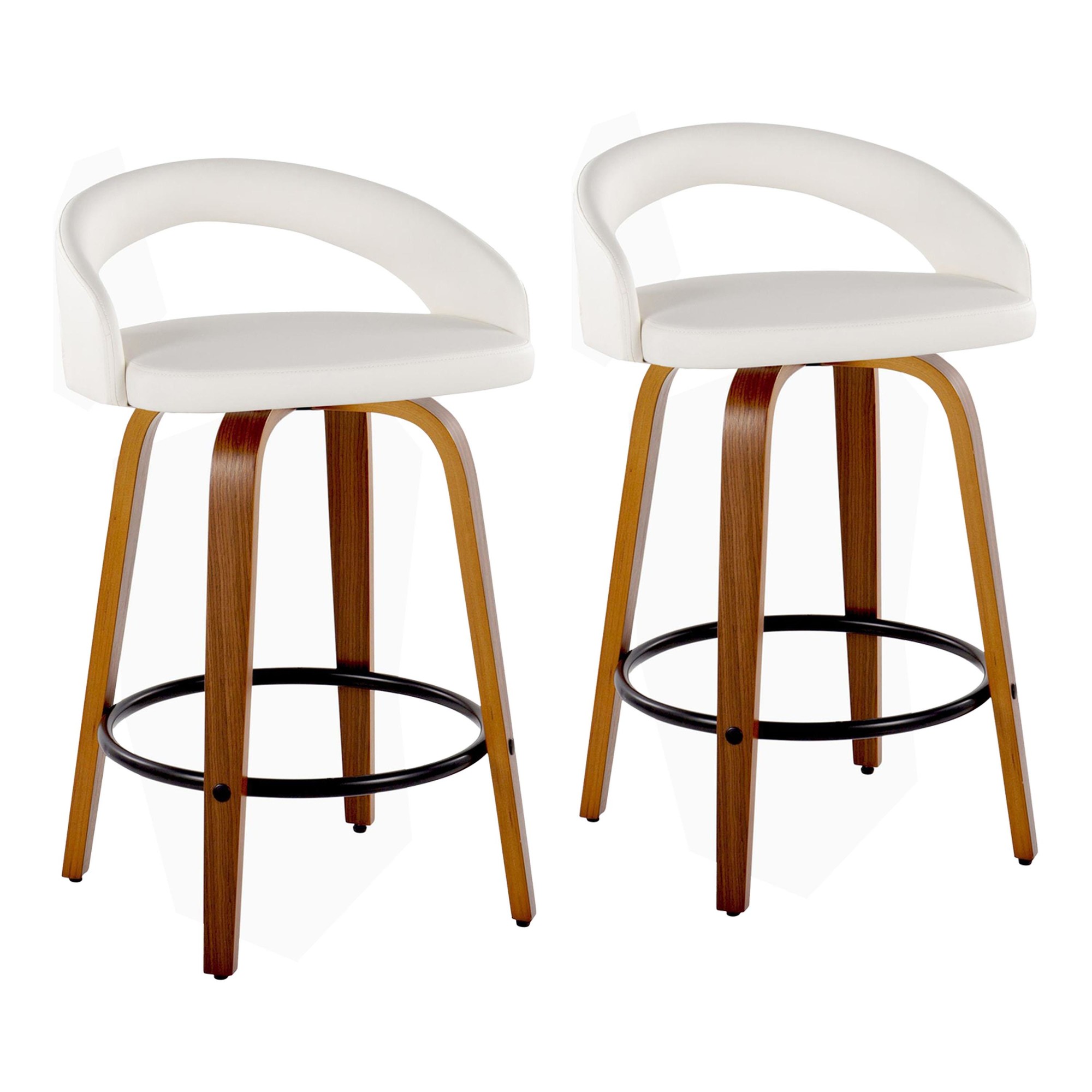Grotto-White-Faux-Leather-Walnut-26-Inch-Contemporary-Stools-Set-of-2-2