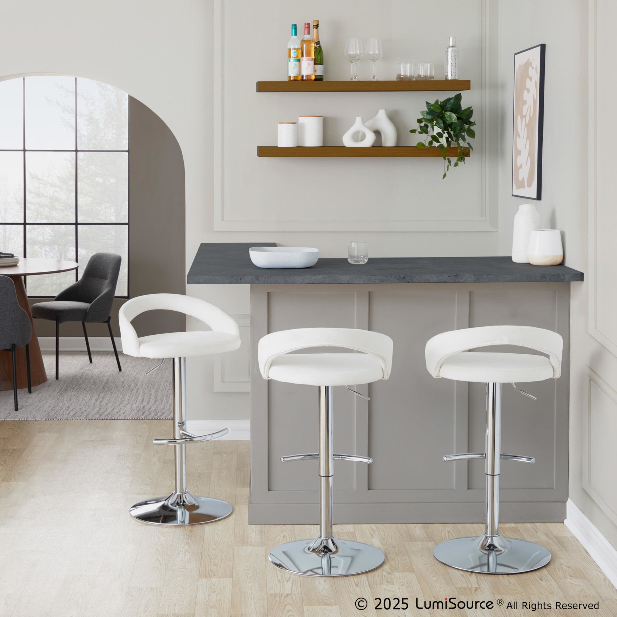 Grotto-White-Velvet-Contemporary-Adjustable-Barstools-Chrome-Set-of-2-1