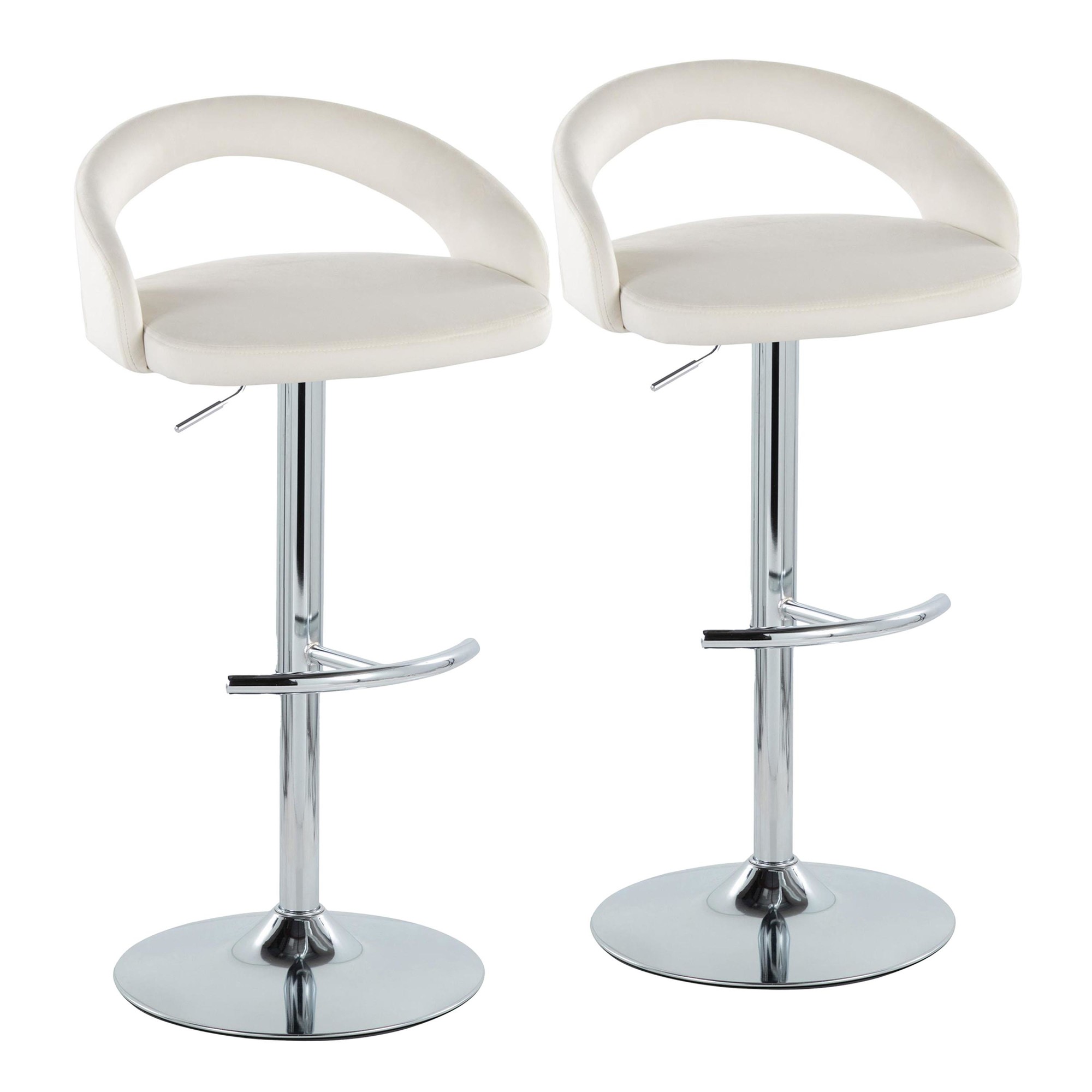 Grotto-White-Velvet-Contemporary-Adjustable-Barstools-Chrome-Set-of-2-2