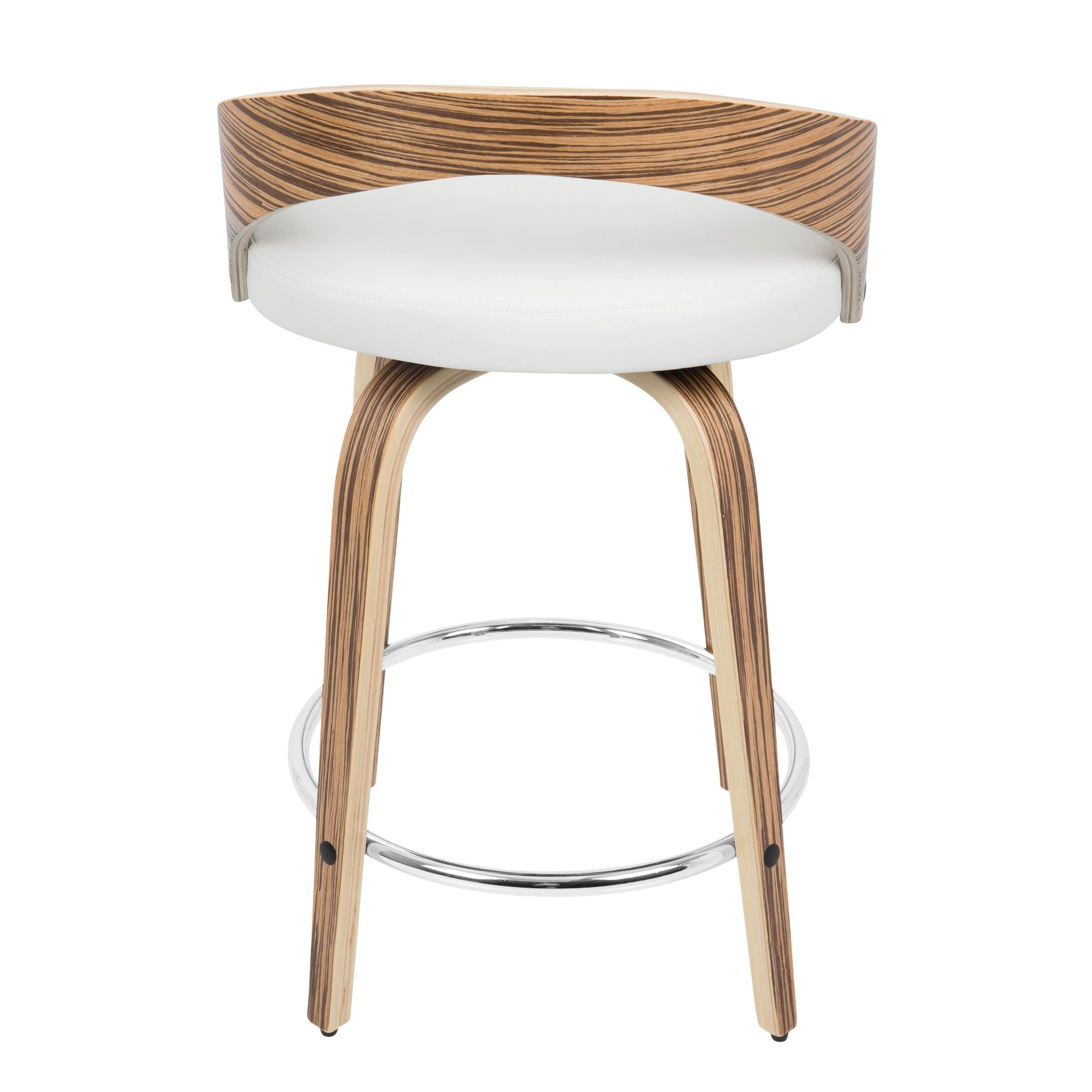 Grotto-Zebra-Wood-White-Swivel-Mid-Century-Modern-Counter-Stools-Set-of-2-5