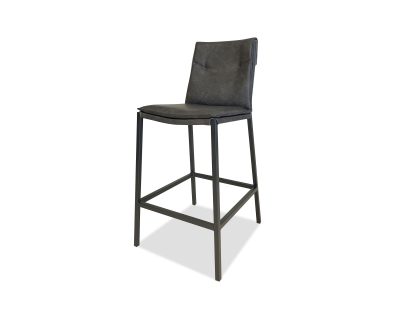 HARRIS-Grey-Leatherette-Counter-Stool-Black-Steel-Base