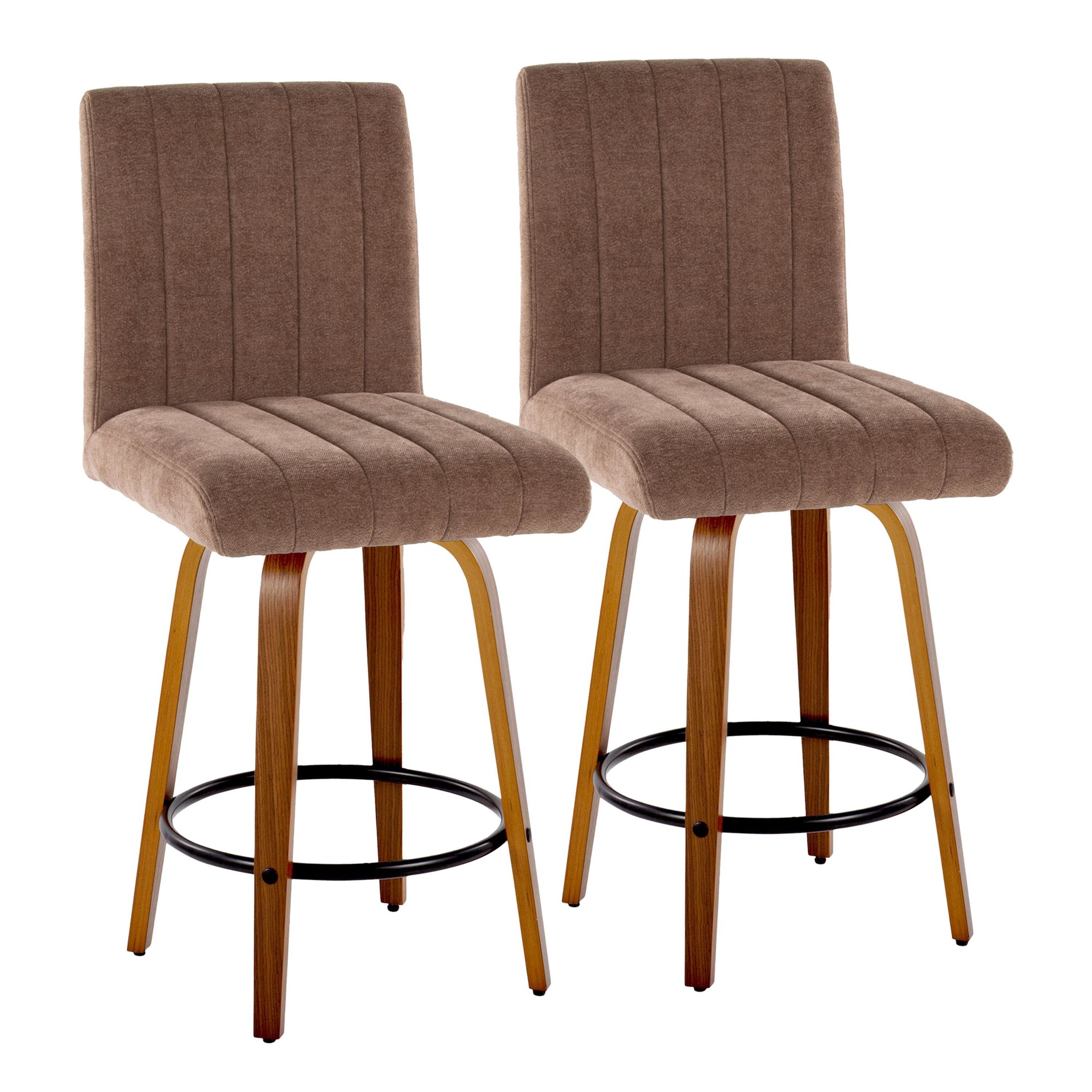 Hank-26-Contemporary-Walnut-and-Brown-Swivel-Counter-Stools-Set-of-2-2