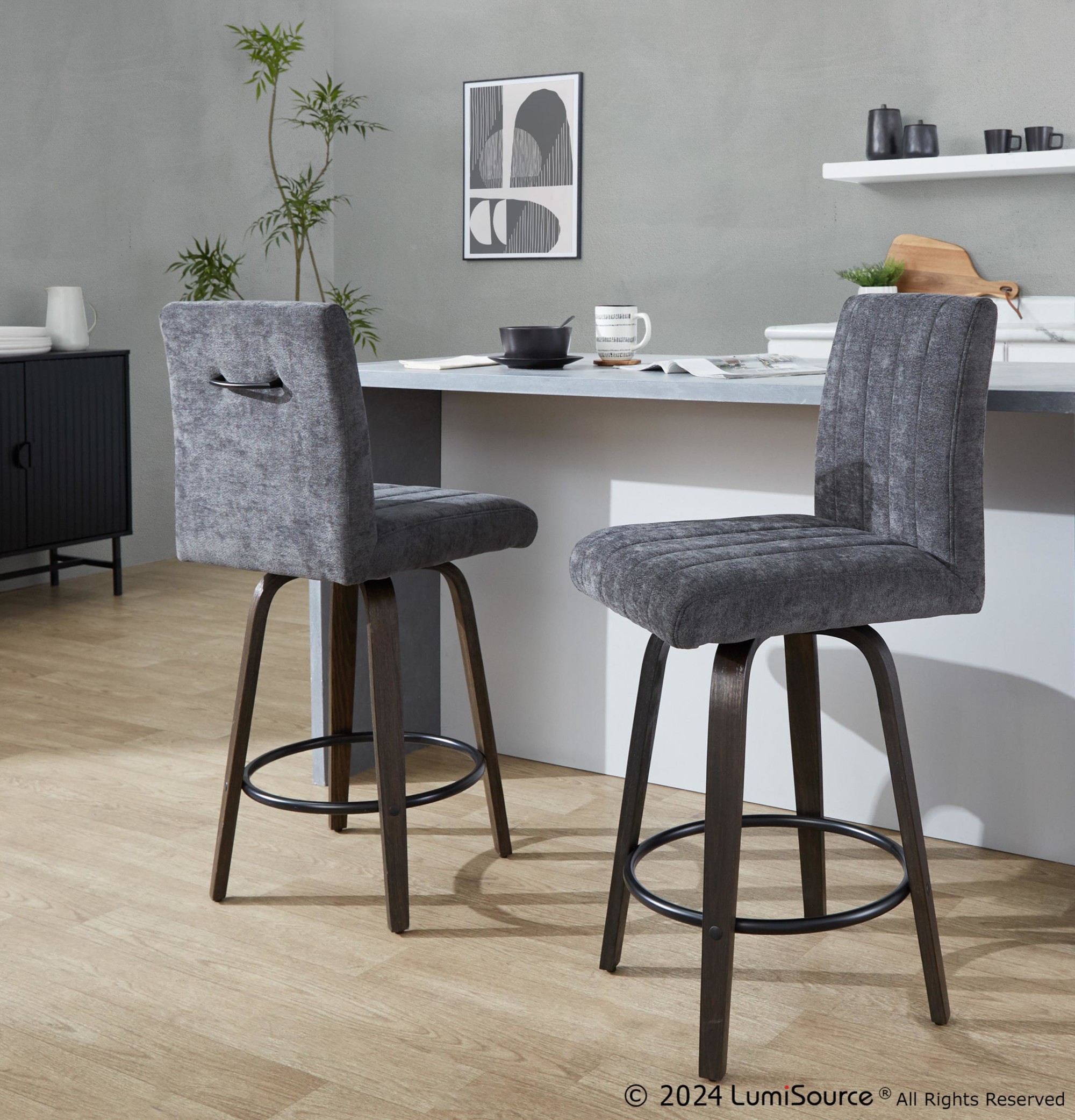 Hank-26-Inch-Contemporary-Swivel-Counter-Stool-in-Walnut-Set-of-2-Set-of-2