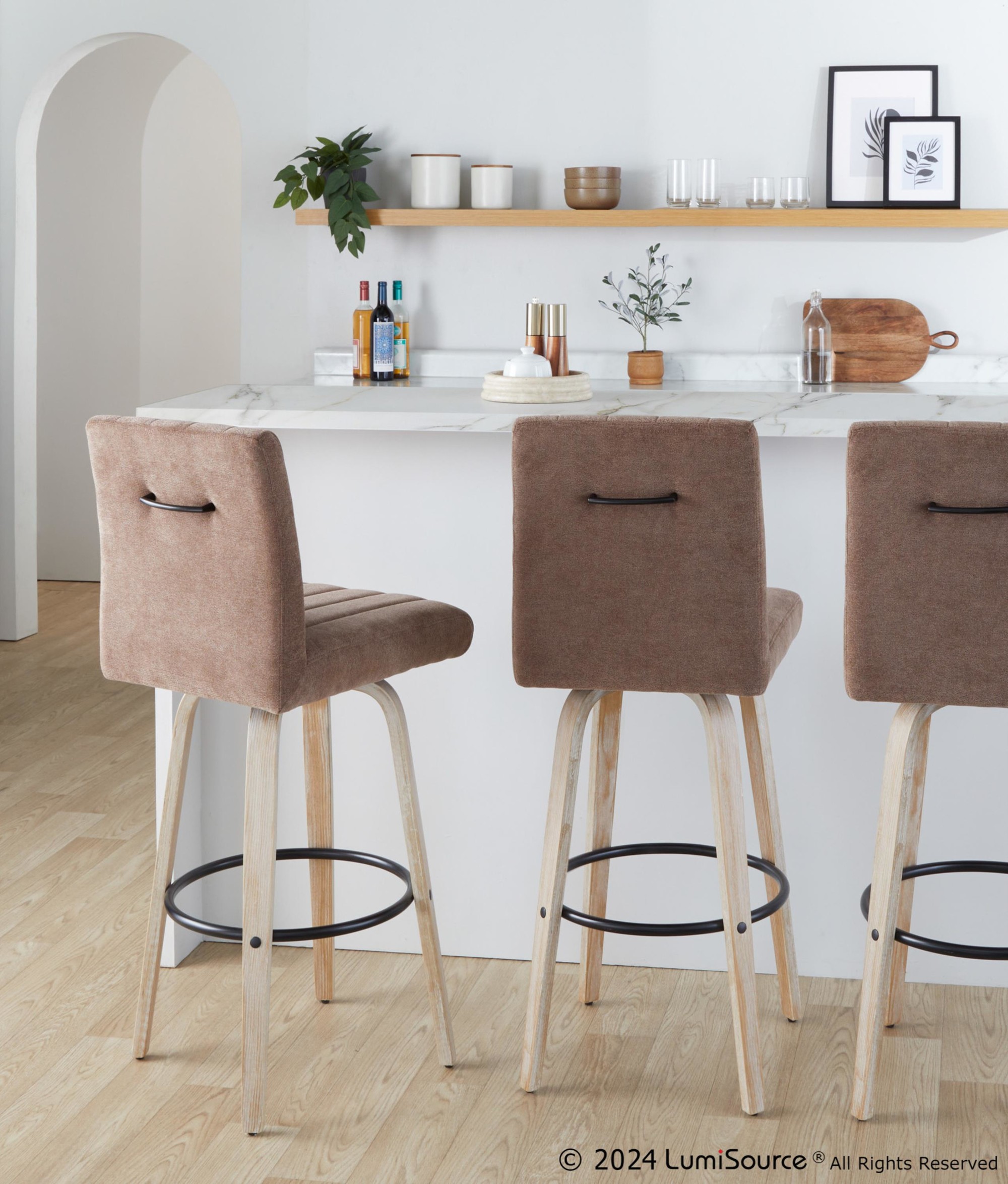 Hank-30-Inch-Whitewashed-Wood-and-Brown-Fabric-Swivel-Barstool-Set-of-2-1