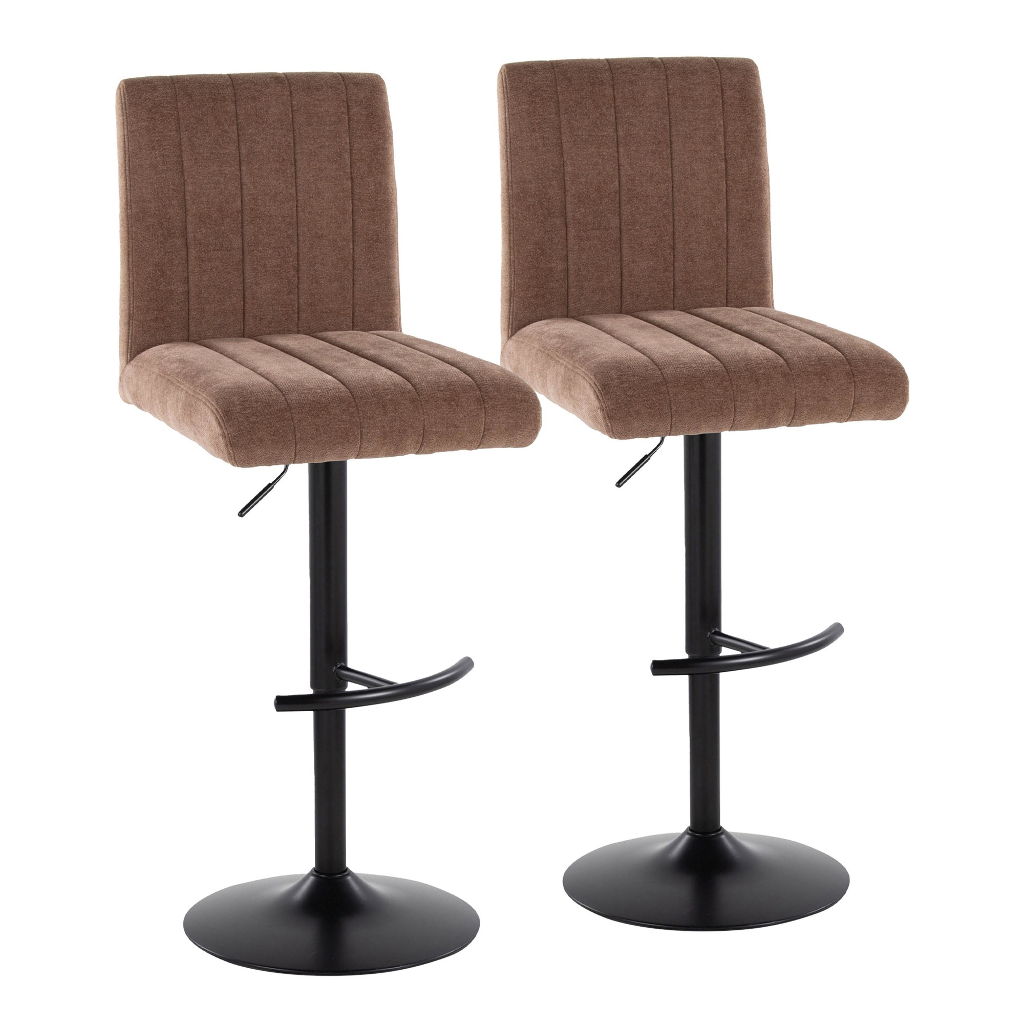 Hank-Brown-Fabric-Black-Metal-Contemporary-Adjustable-Barstools-Set-of-2-2