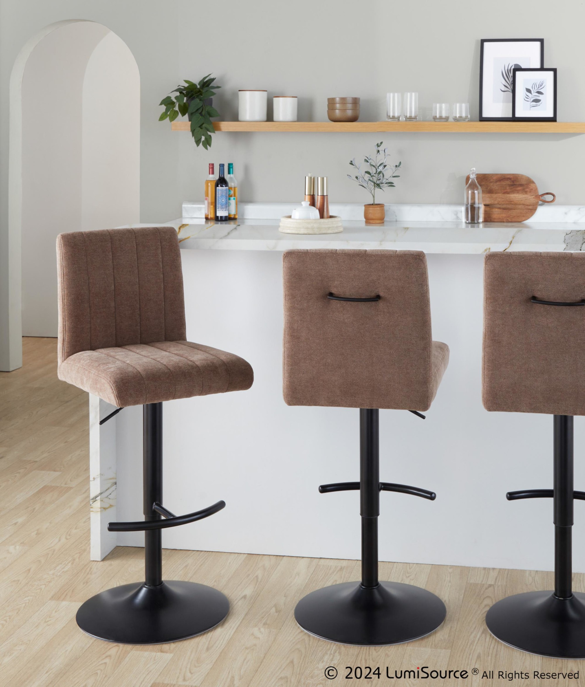 Hank-Brown-Fabric-Black-Metal-Contemporary-Adjustable-Barstools-Set-of-2
