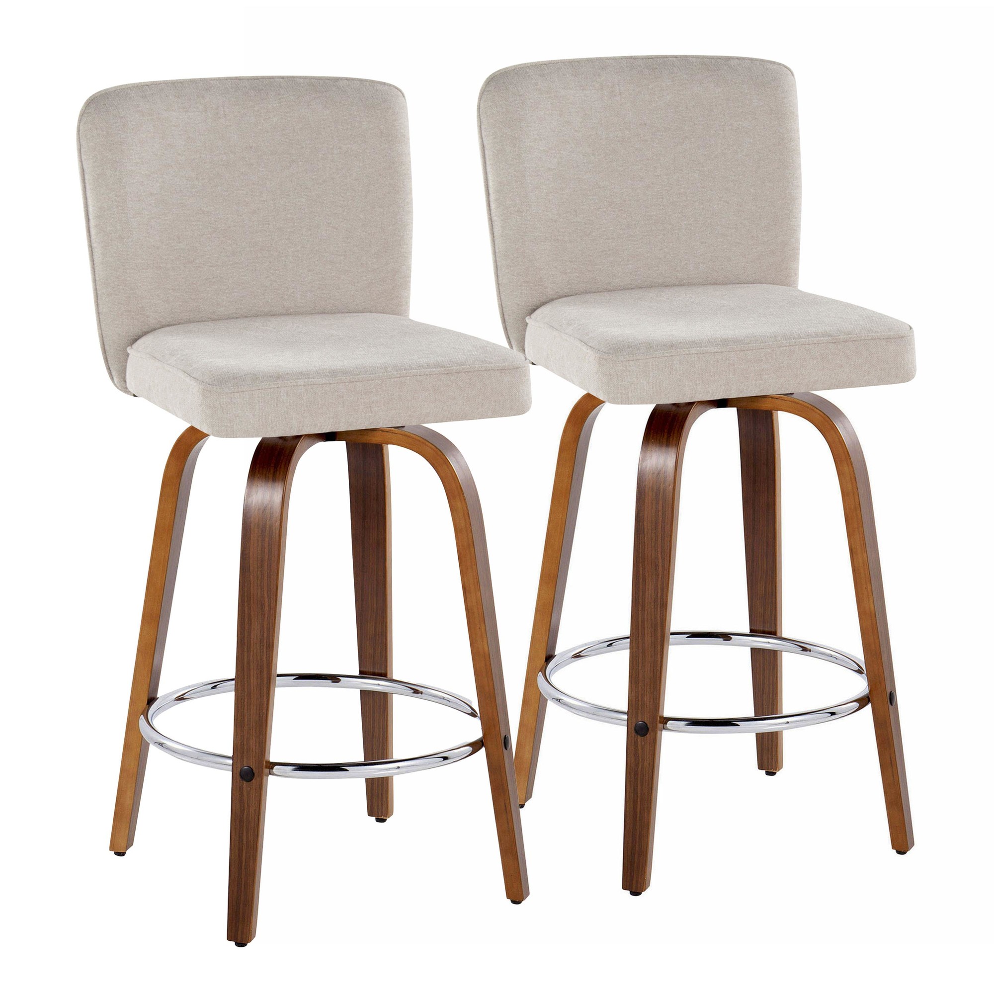 Henry-26-Inch-Contemporary-Walnut-and-Beige-Swivel-Stools-Set-of-2-4