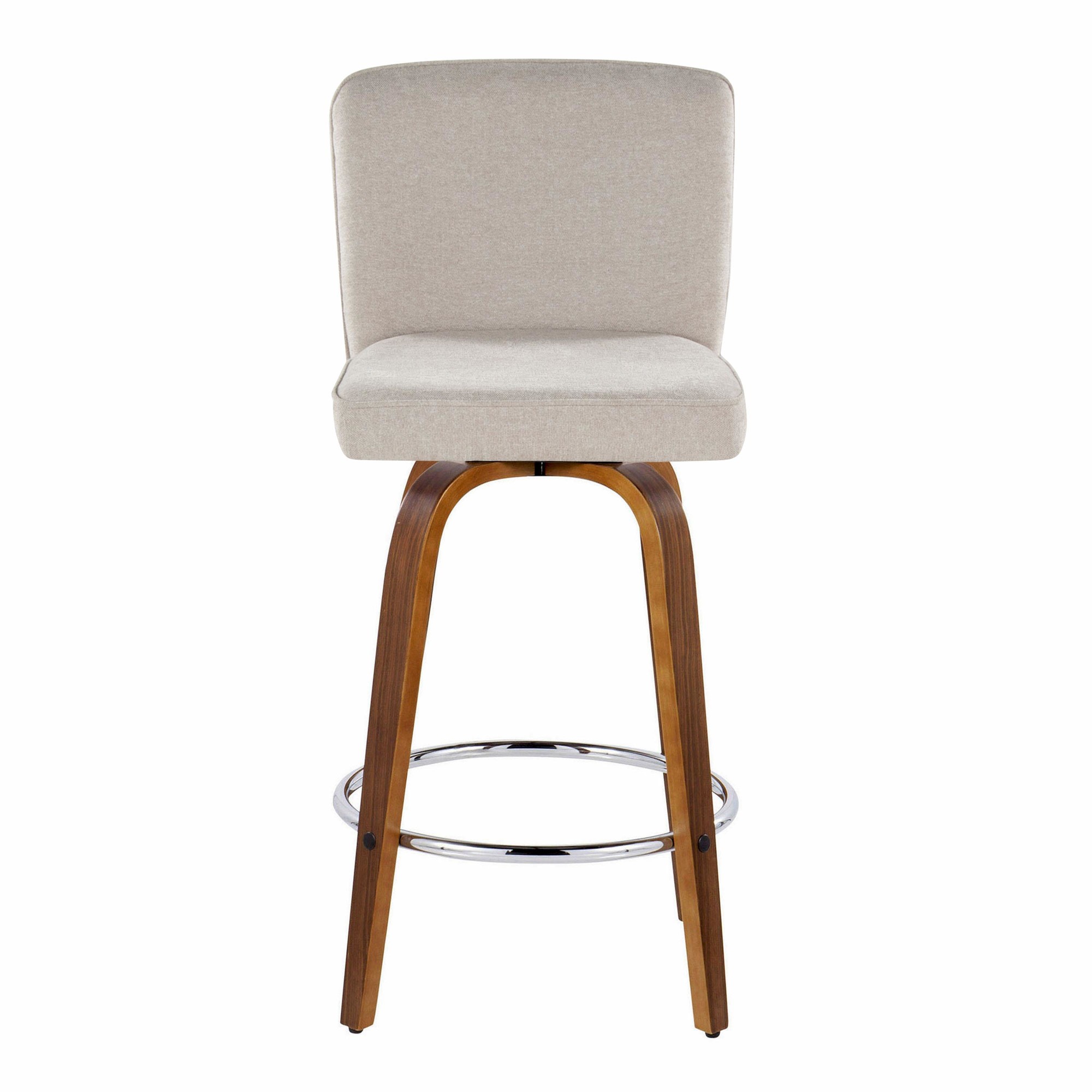 Henry-26-Inch-Contemporary-Walnut-and-Beige-Swivel-Stools-Set-of-2-9