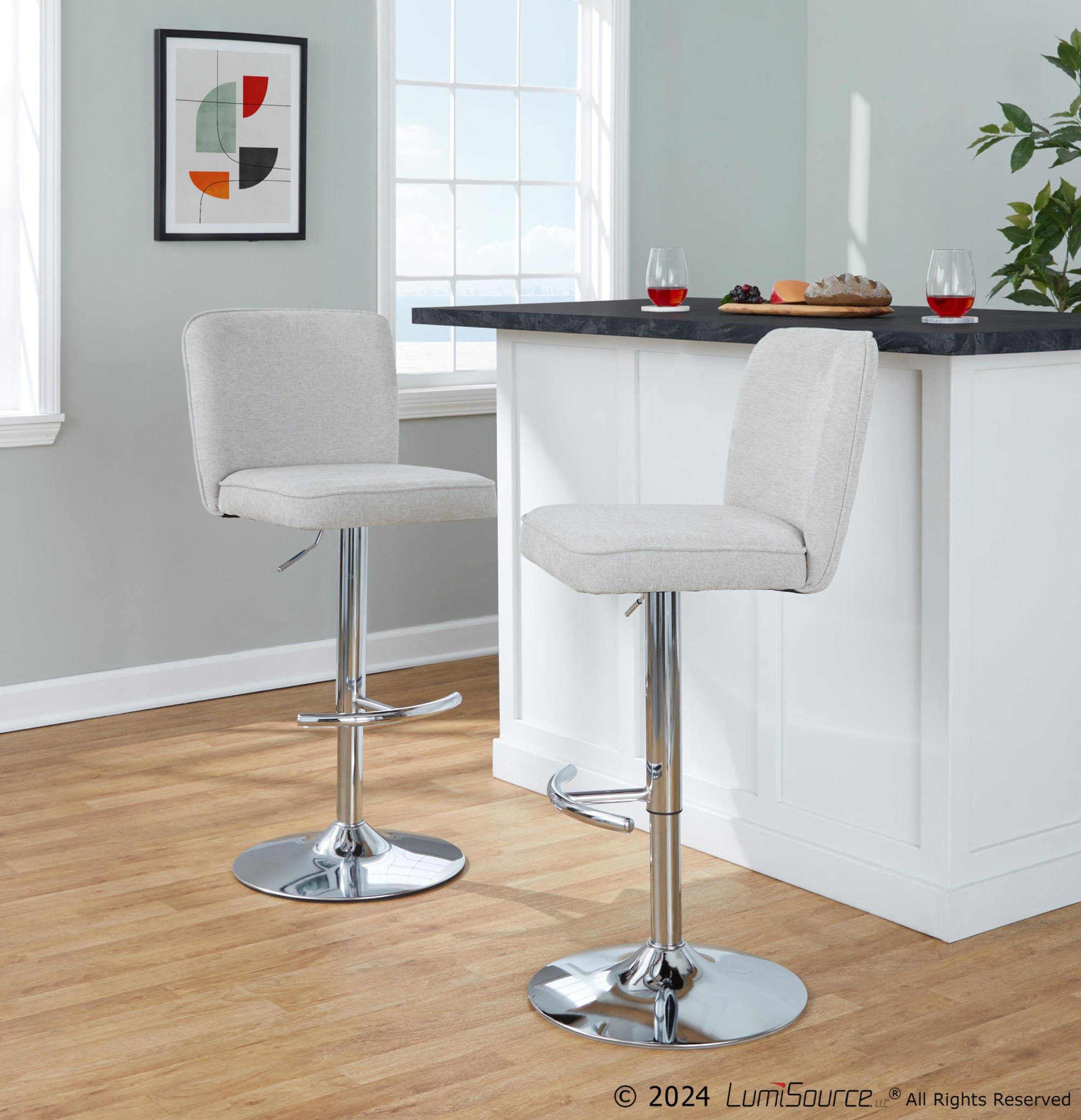 Henry-Chrome-Beige-Contemporary-Adjustable-Swivel-Barstool-Set-of-2-1