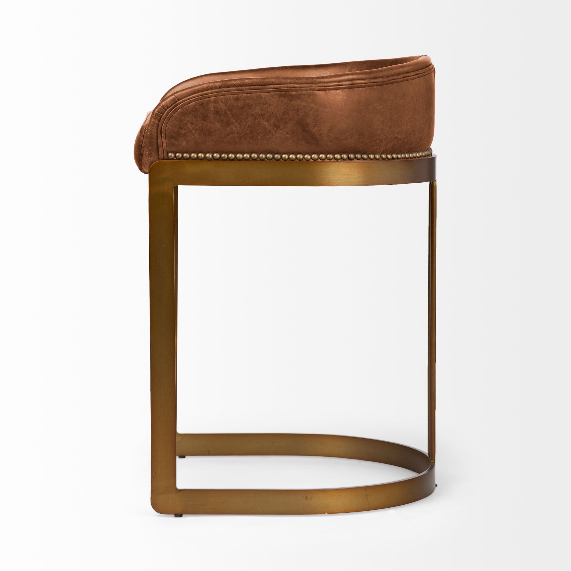 Hollyfield-II-Brown-Leather-Seat-Gold-Metal-Base-Stool-2