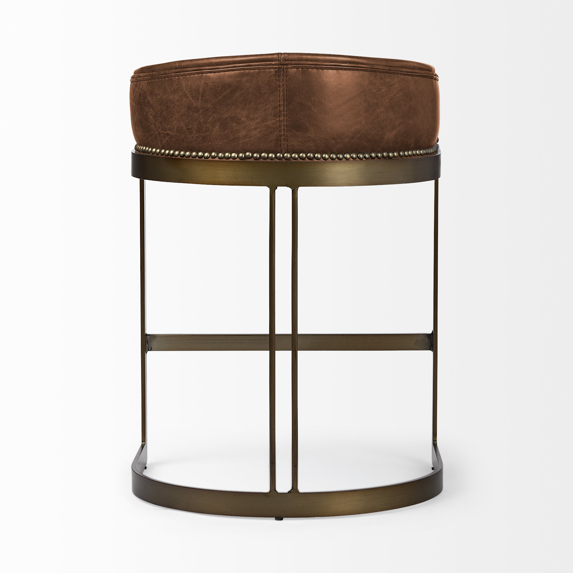 Hollyfield-II-Brown-Leather-Seat-Gold-Metal-Base-Stool-3