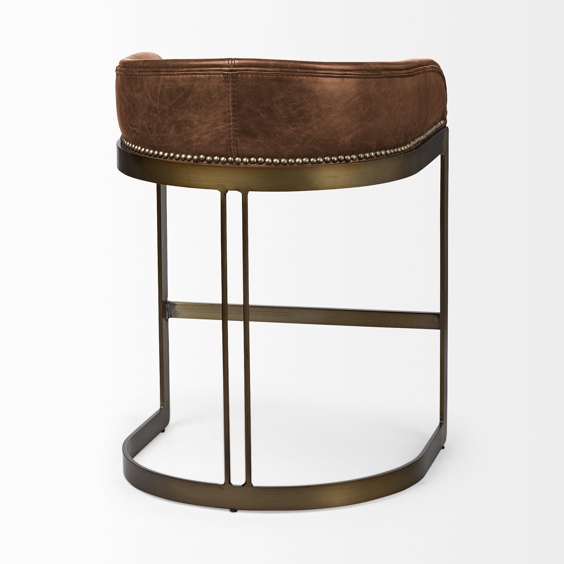 Hollyfield-II-Brown-Leather-Seat-Gold-Metal-Base-Stool-4