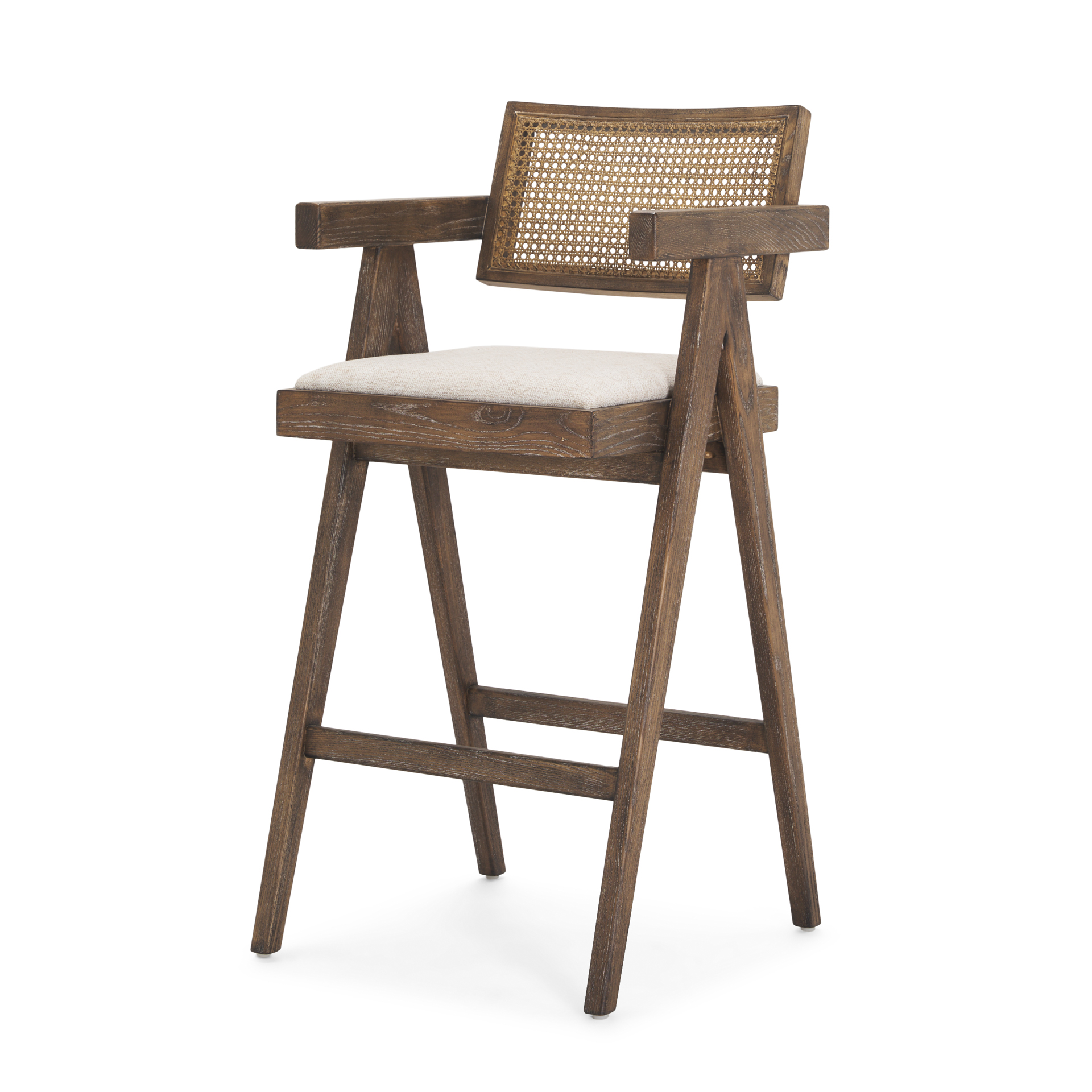 Indie-Medium-Brown-Wood-w-Cane-Bar-Stool