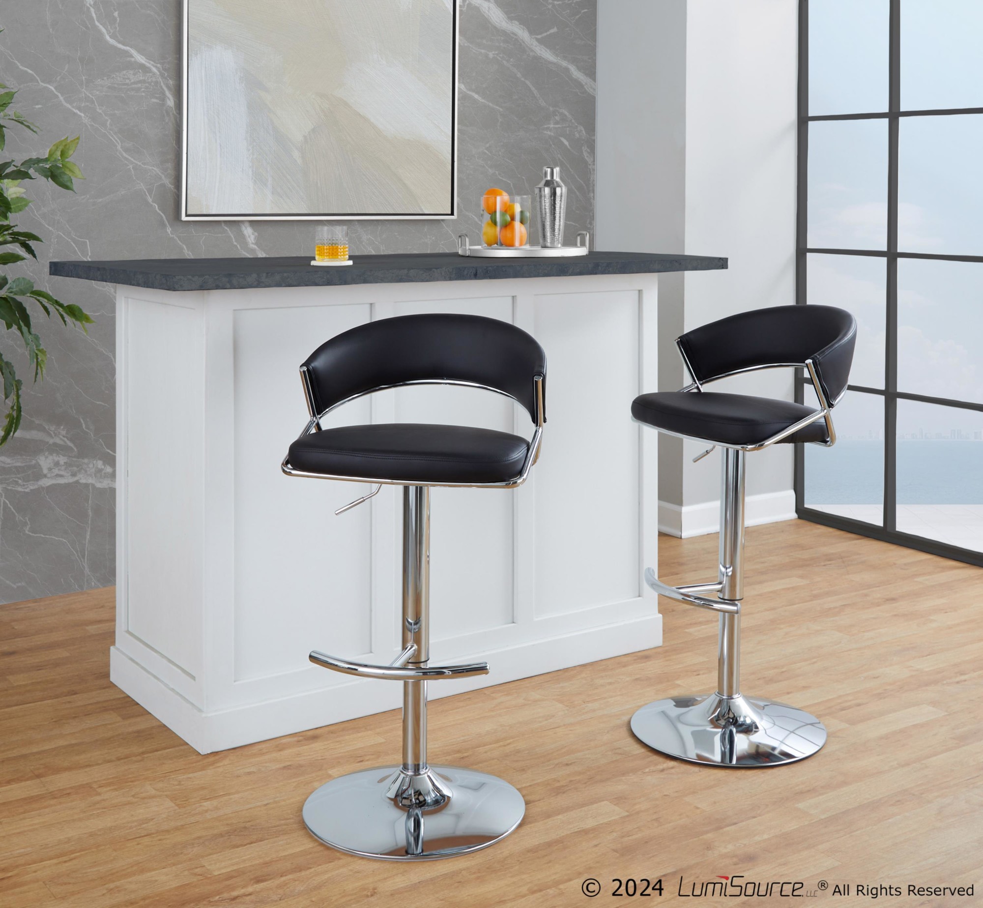 Jie-Chrome-and-Black-Faux-Leather-Contemporary-Barstool-Set-of-2