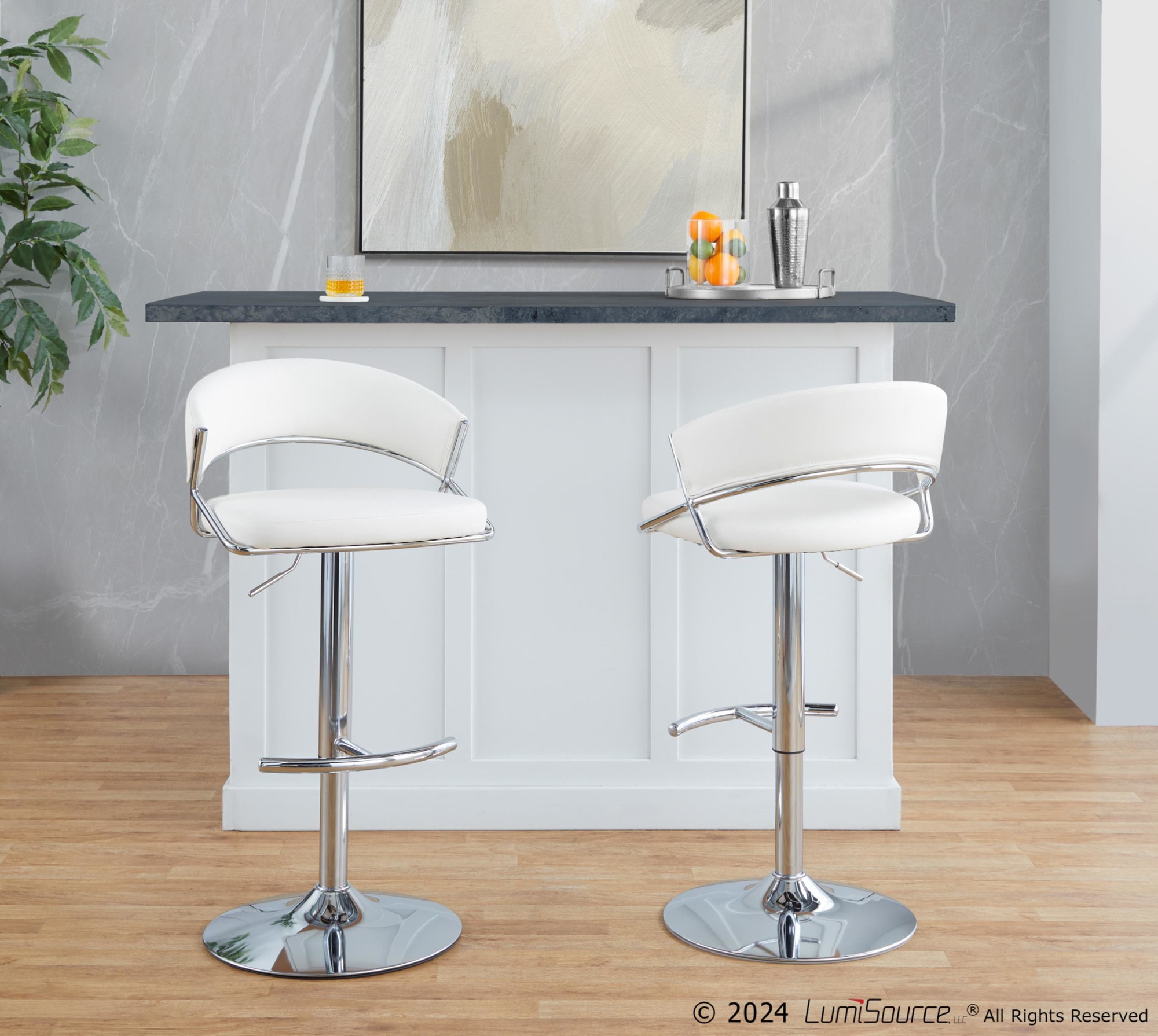 Jie-Chrome-and-White-Contemporary-Swivel-Barstools-Set-of-2-3