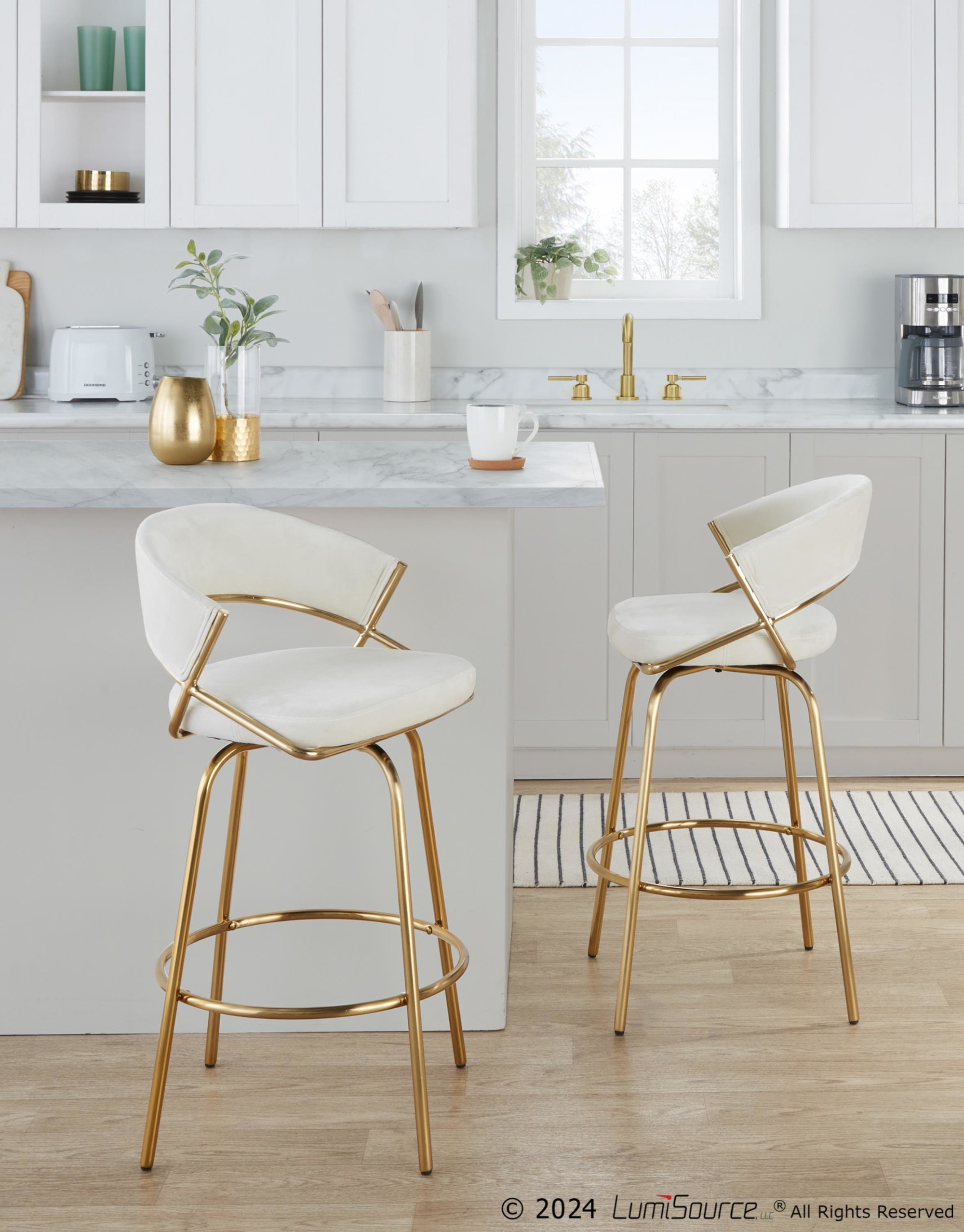 Jie-Gold-Metal-Cream-Velvet-Swivel-Counter-Stool-Set-of-2-2