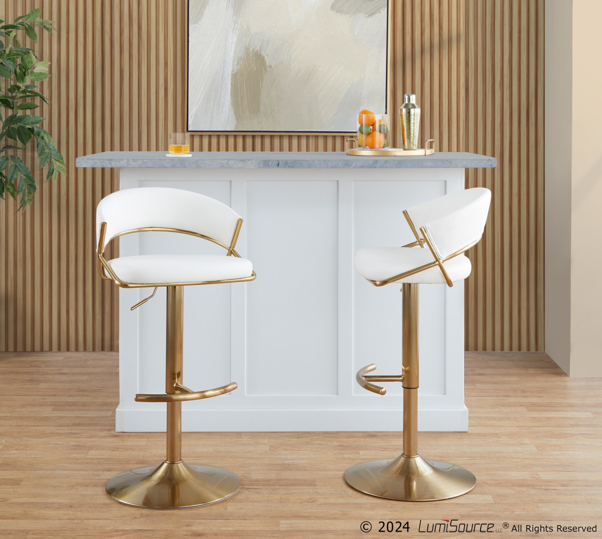 Jie-Gold-Metal-White-Faux-Leather-Contemporary-Swivel-Barstools-Set-of-2-2