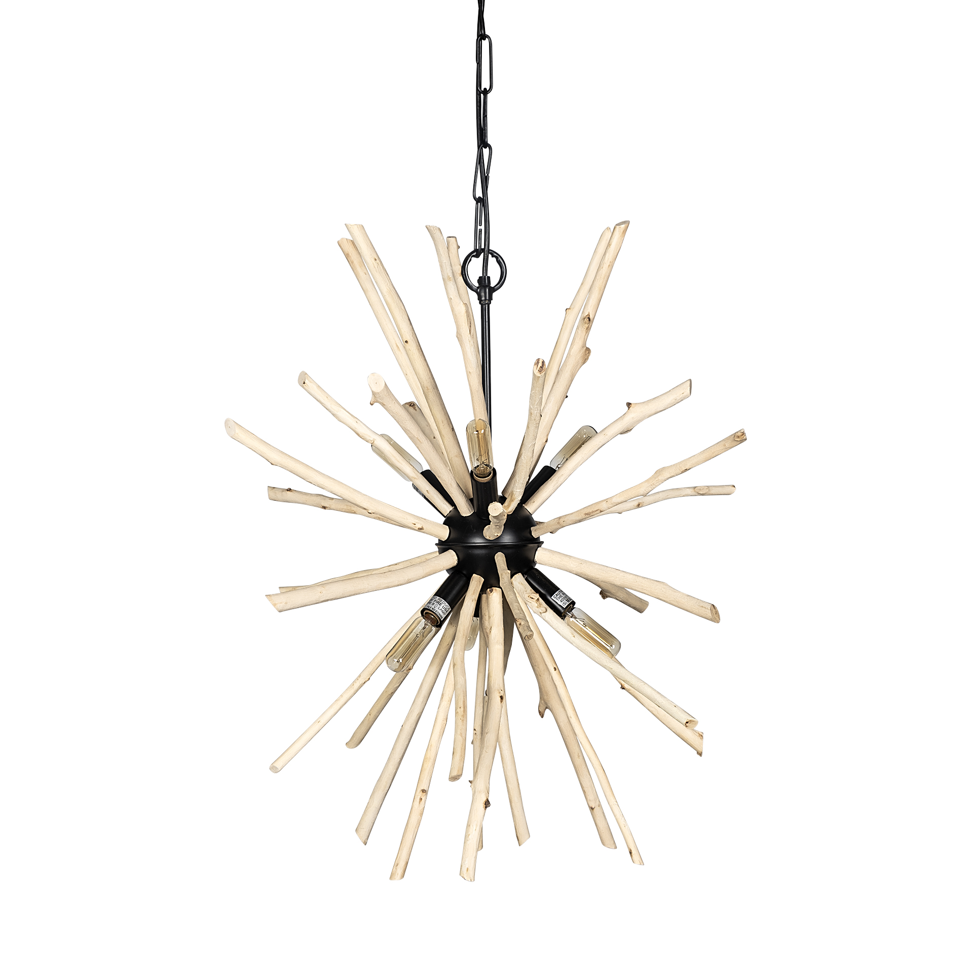 Jules-25×25-Blonde-Wood-and-Black-Metal-Six-Bulb-Chandelier-Light