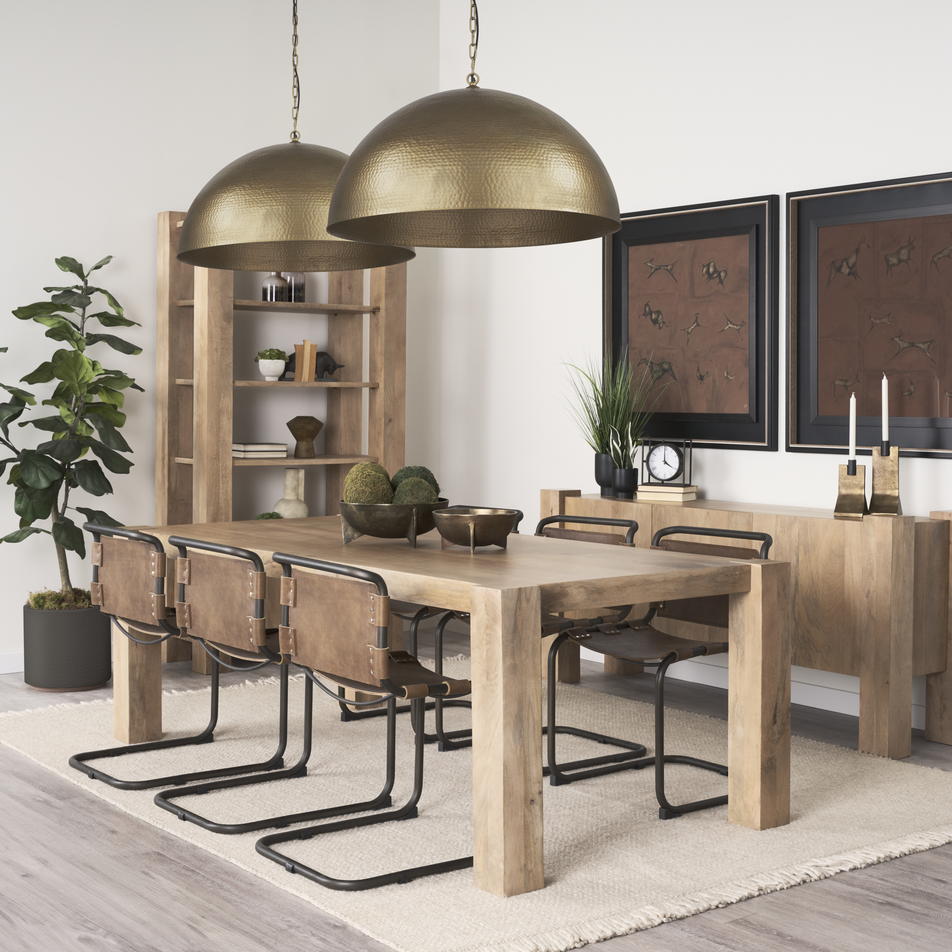 Karina-24-Round-Brass-tone-Hammered-Metal-Dome-Pendant-Light-1