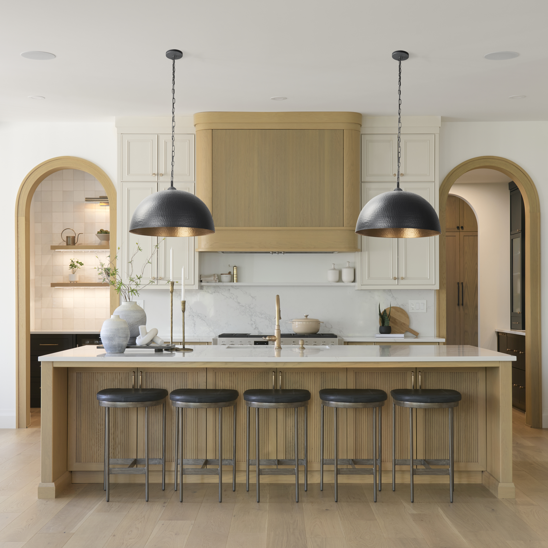 Karina-24-Round-Matte-Black-Hammered-Metal-Dome-Pendant-Light-2